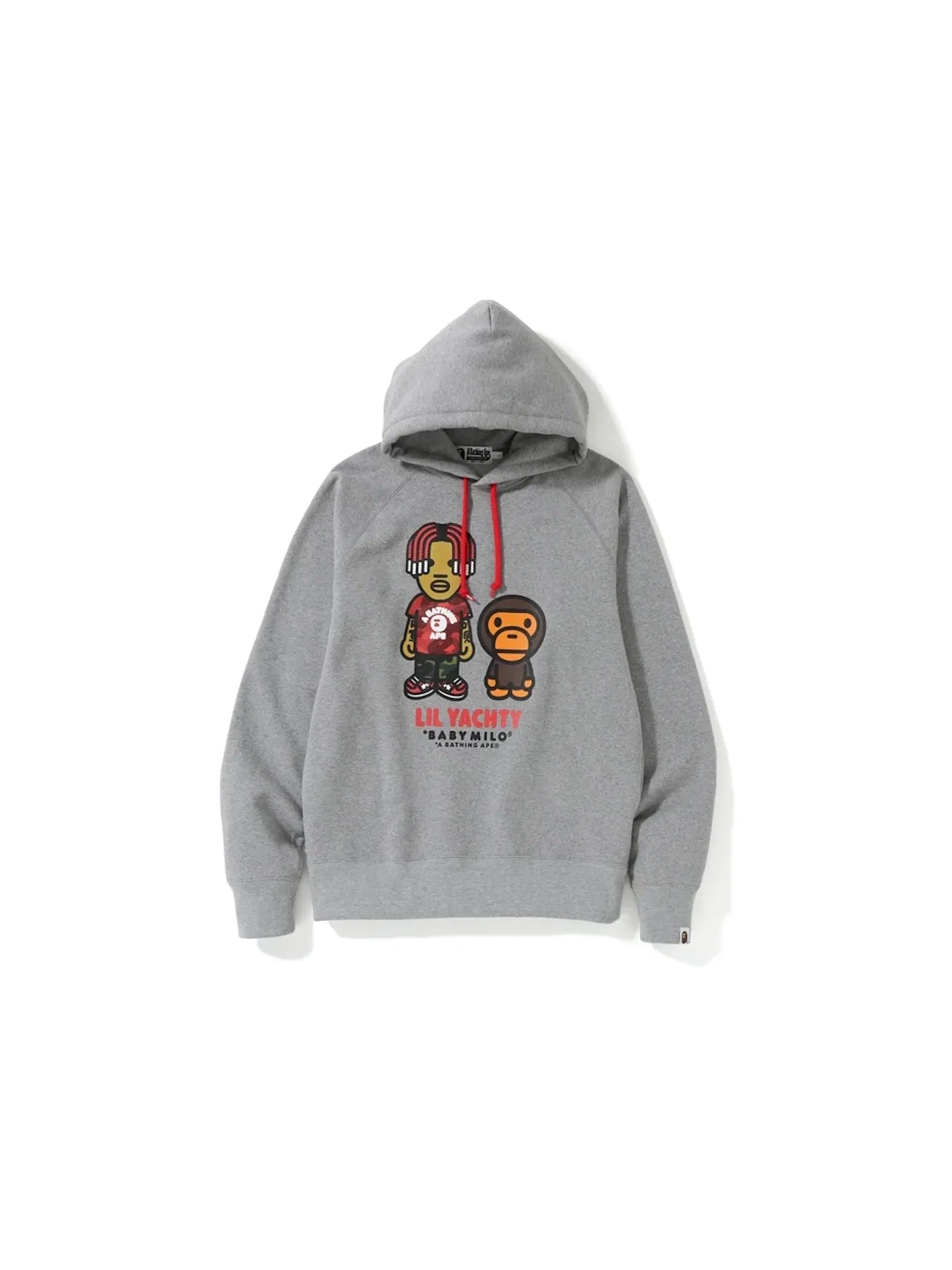 Мужской пуловер с капюшоном Hoodie BAPE — изображение 1 из 2, серый