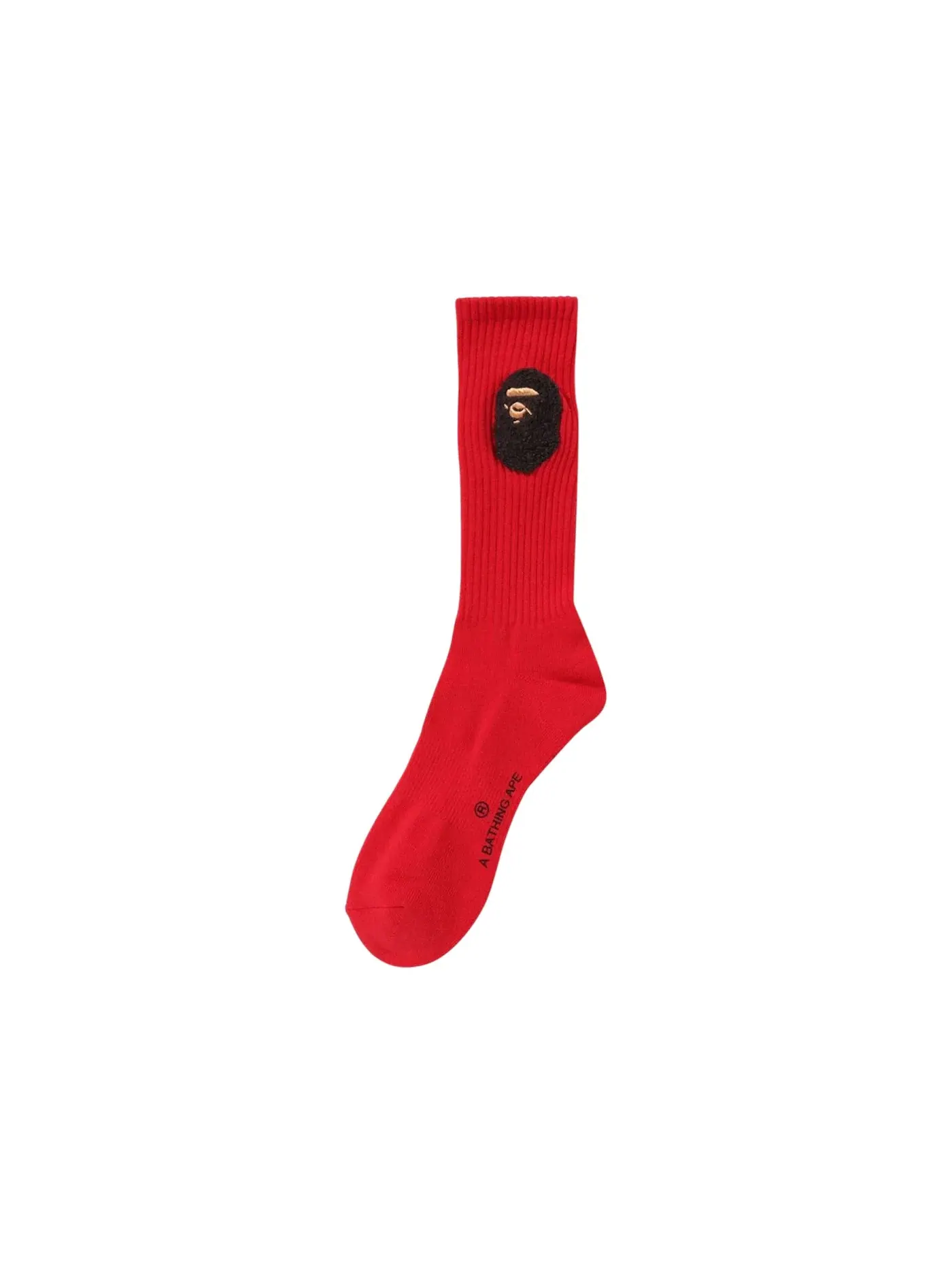 Мужские носки BAPE Balloon Yarn Ape Head Socks — изображение 1 из 1, красный