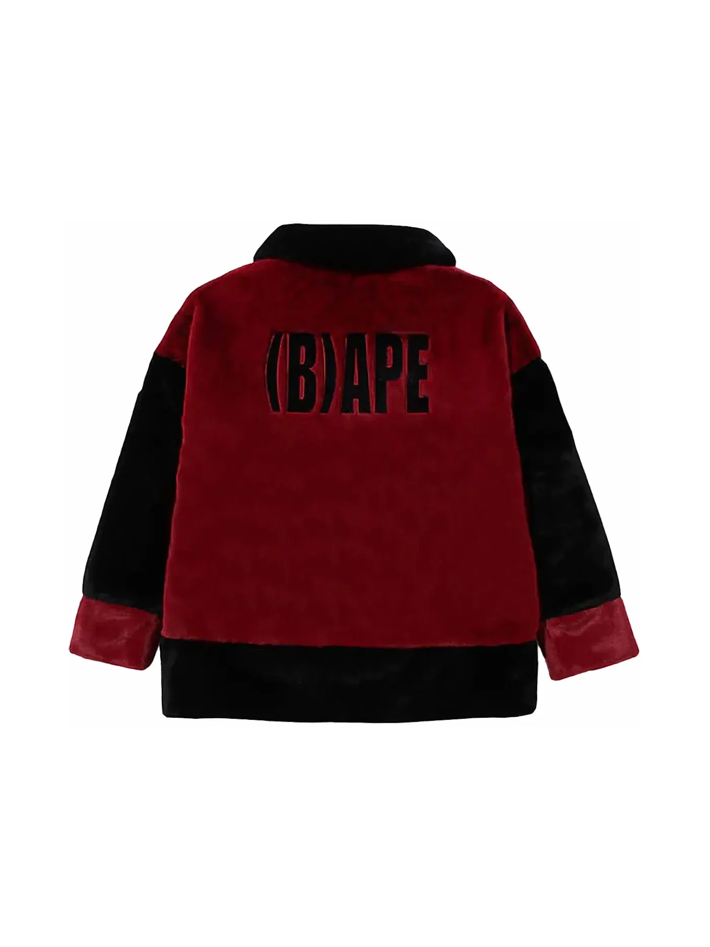 Мужская куртка из искусственного меха BAPE Jacket — изображение 2 из 2, бордовый