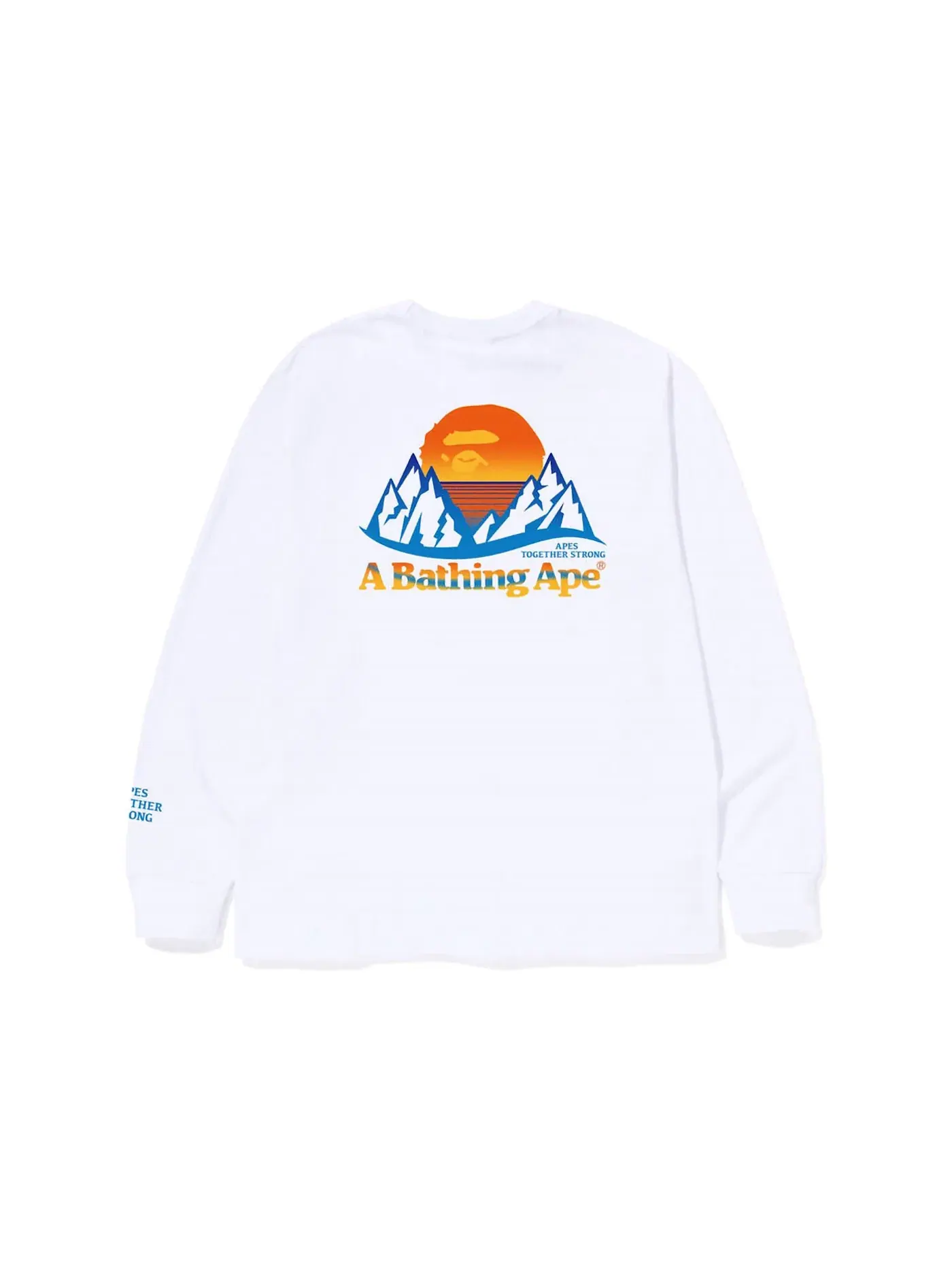Мужская футболка с длинным рукавом BAPE Tee (FW22) — изображение 1 из 2, белый