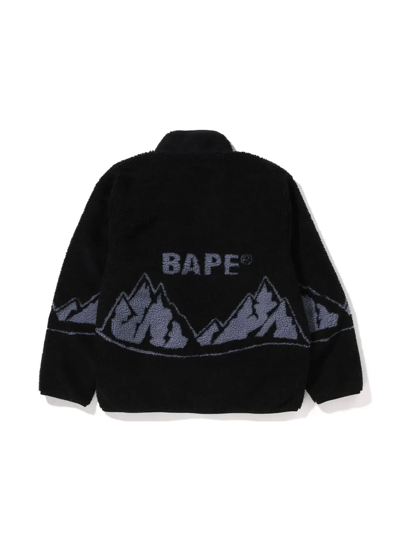 Мужская куртка из флиса BAPE Mountain Relaxed Fit Boa Jacket BAPE — изображение 2 из 2, черный