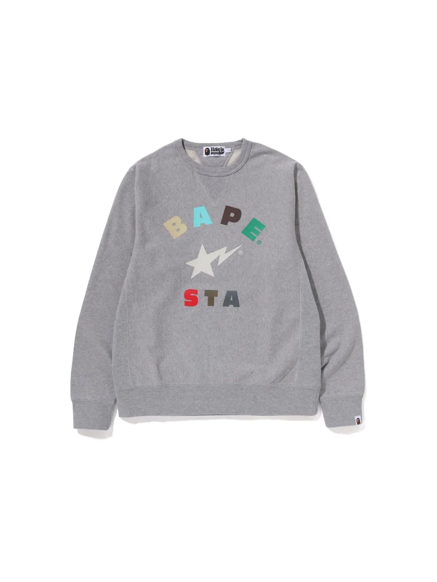 Мужской свитшот с длинным рукавом Sweatshirt (FW22) BAPE — изображение 1 из 1, серый