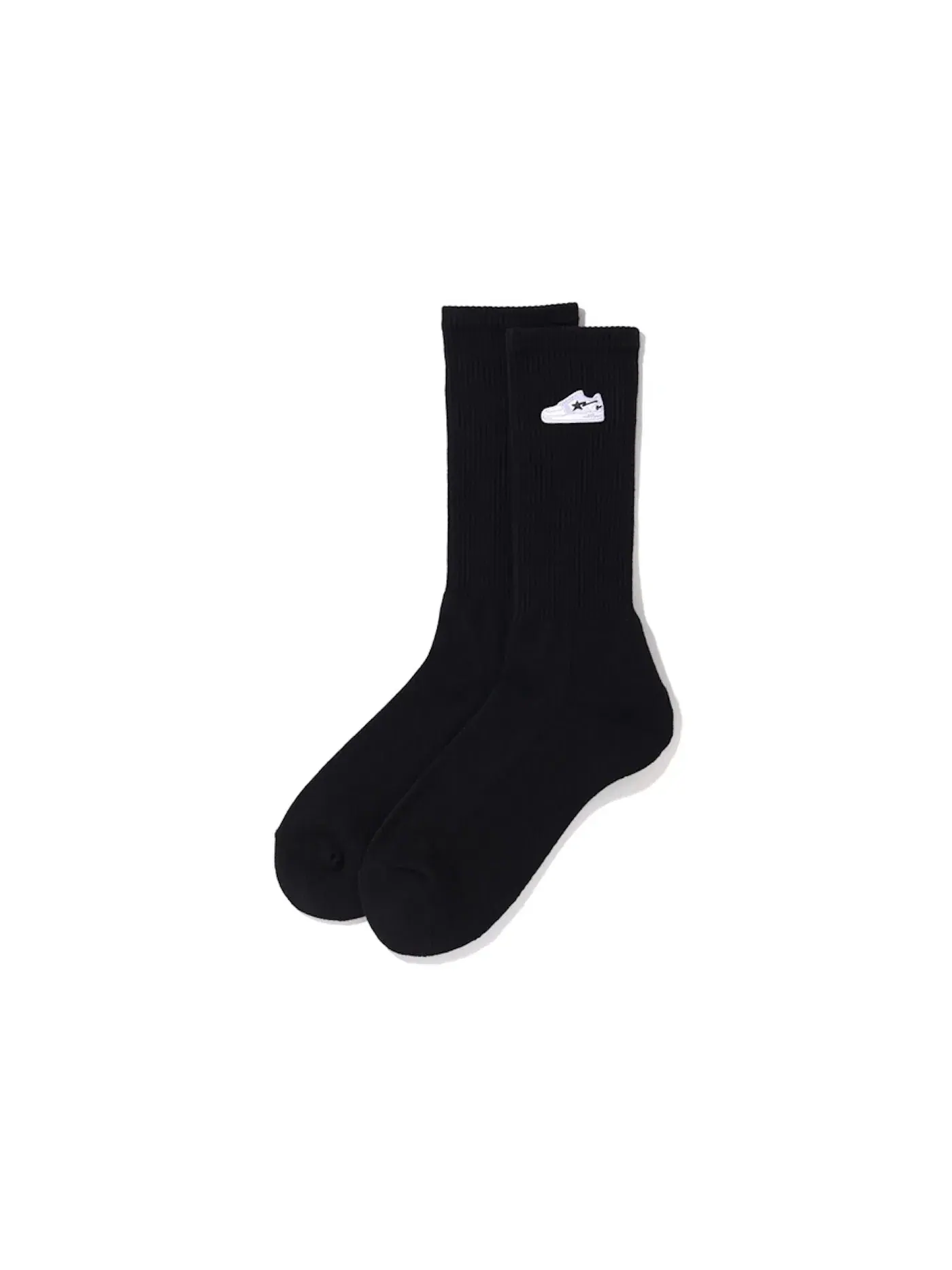 Мужские носки BAPE Bapesta One Point Socks — изображение 1 из 1, черный
