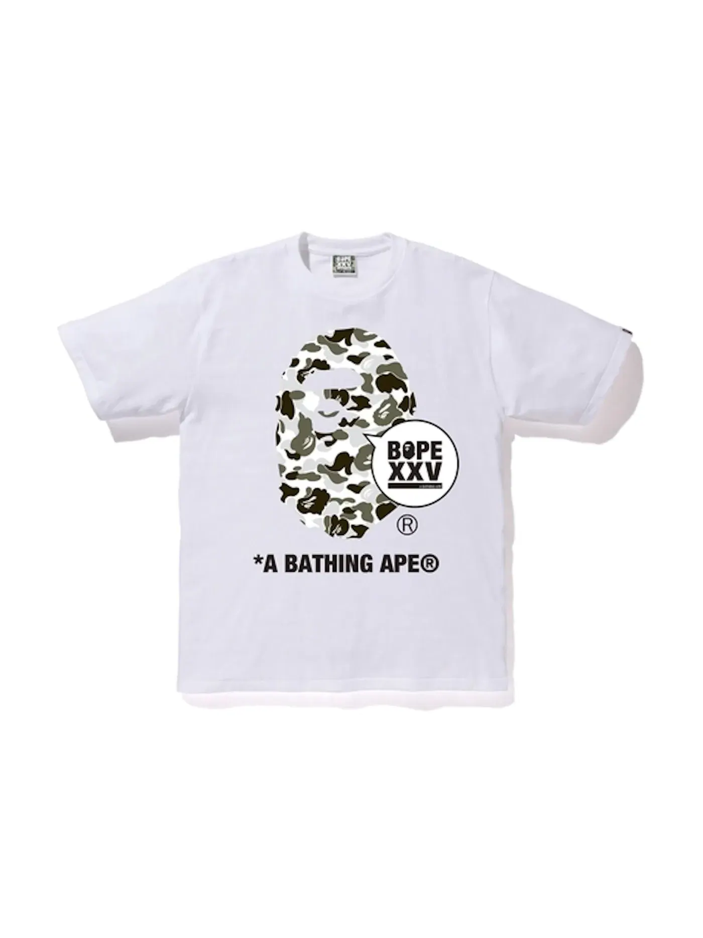 Мужская футболка с принтом Bapexclusive Kyoto XXV Ape Head Tee BAPE — изображение 1 из 1, белый
