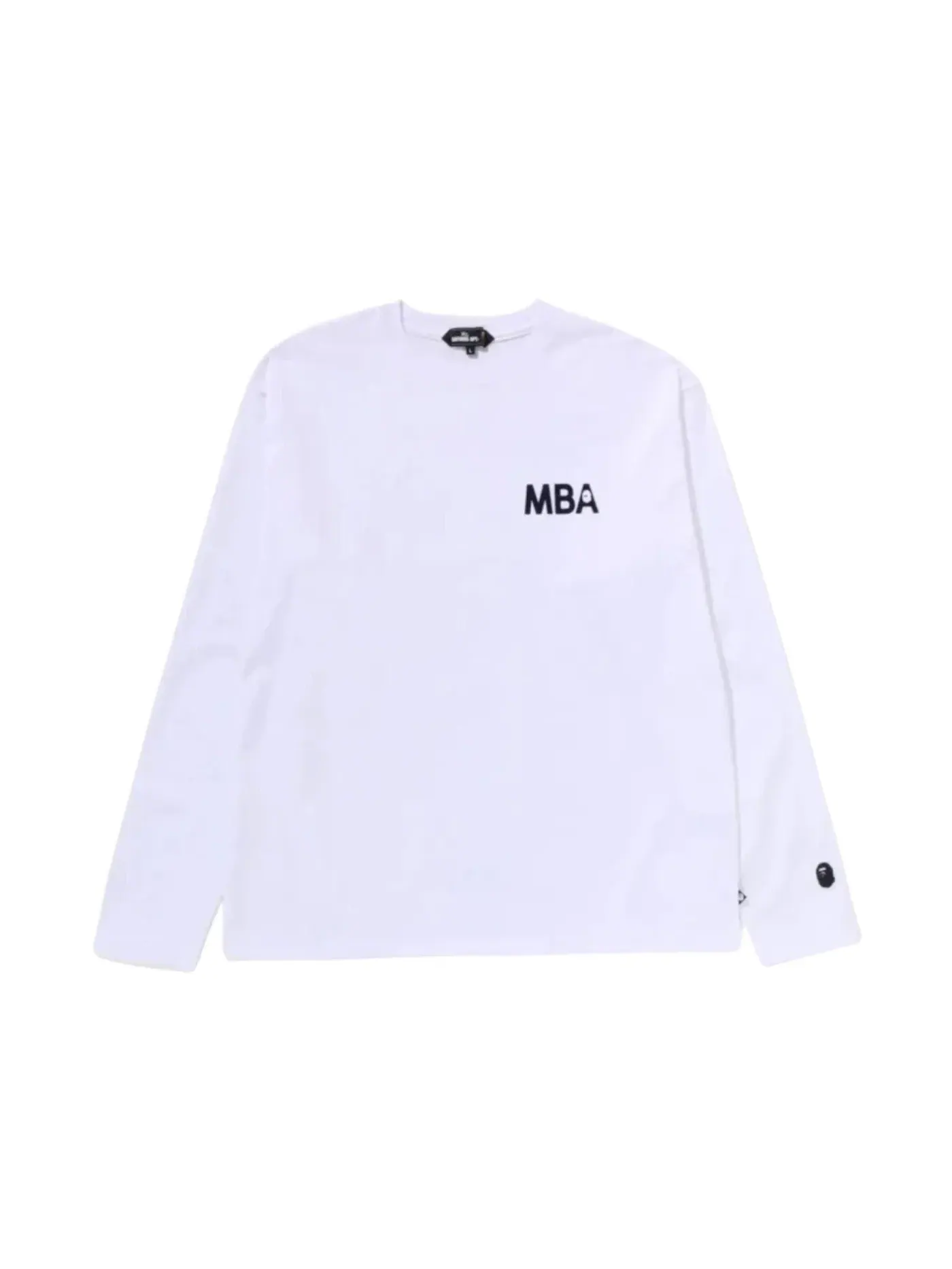 Мужская футболка с длинным рукавом BAPE Tee — изображение 1 из 1, белый
