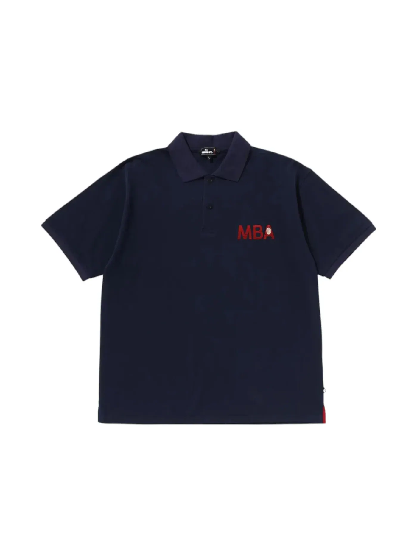 Мужское поло BAPE Shirt — изображение 1 из 1, темно-синий