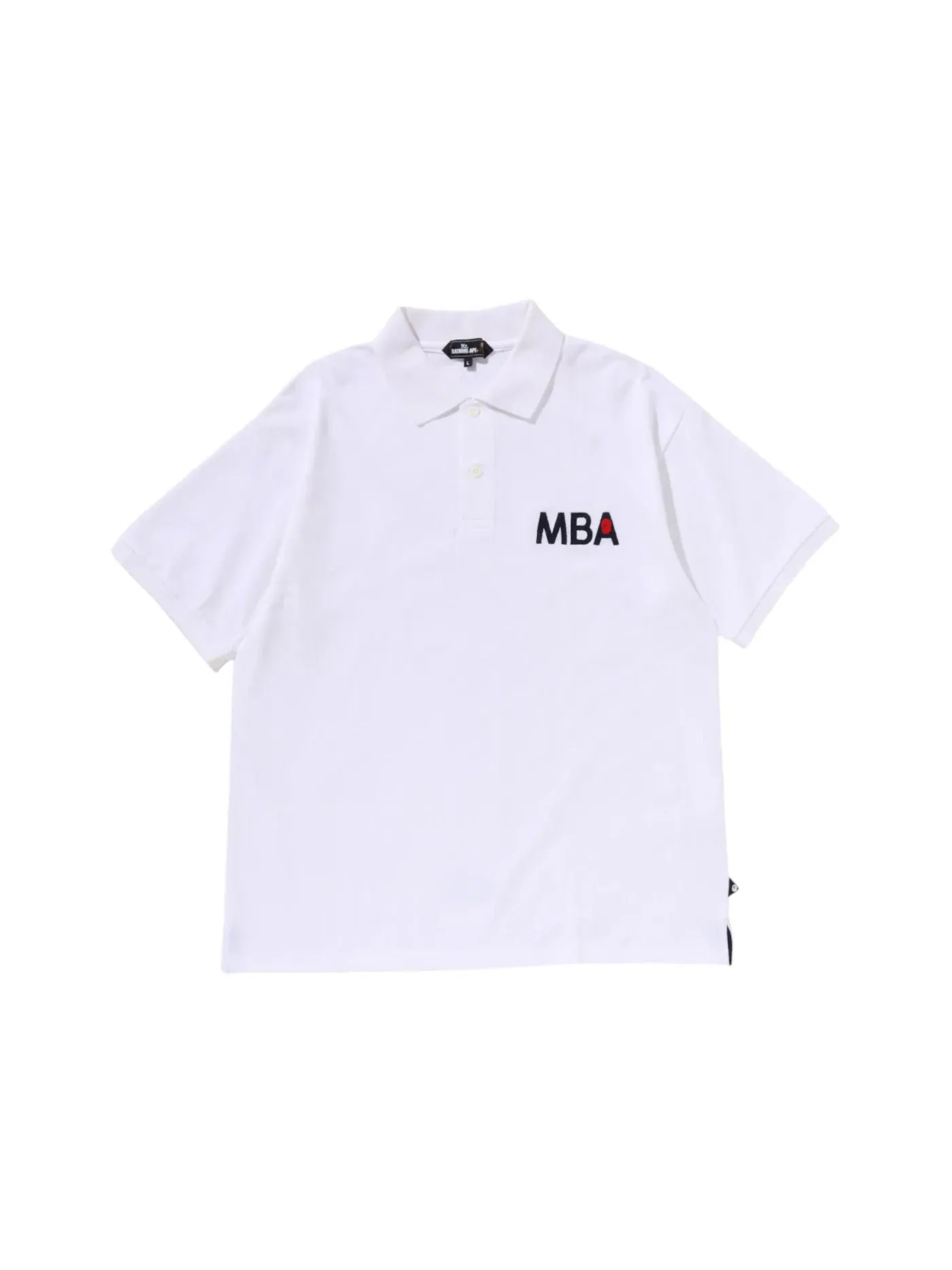 Мужская рубашка-поло хлопковая BAPE Shirt — изображение 1 из 1, белый