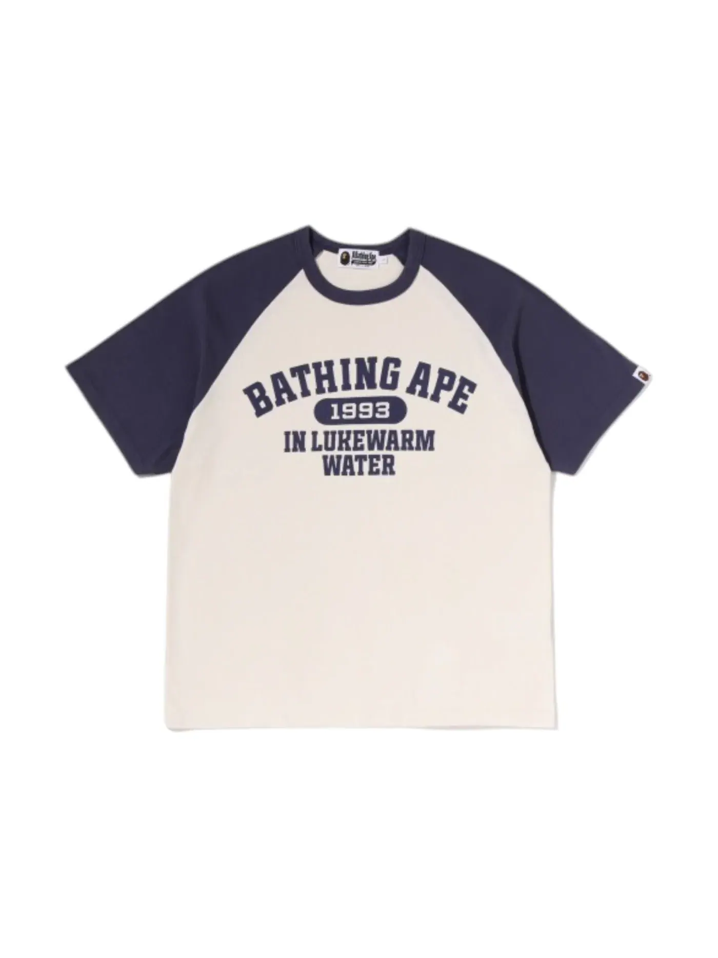 Мужская футболка с принтом Tee BAPE — изображение 1 из 2, темно-синий