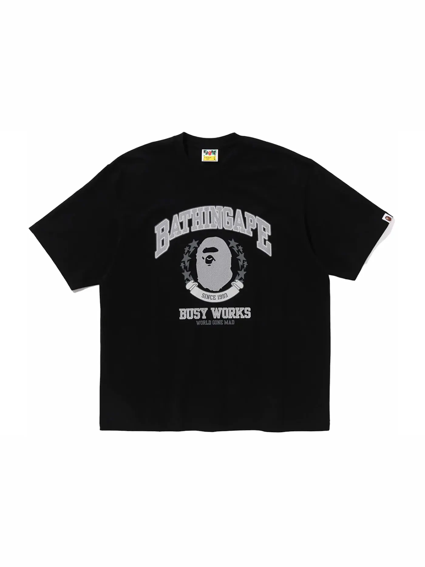 Футболка свободного кроя BAPE Bathing Ape Tee — изображение 1 из 1, черный