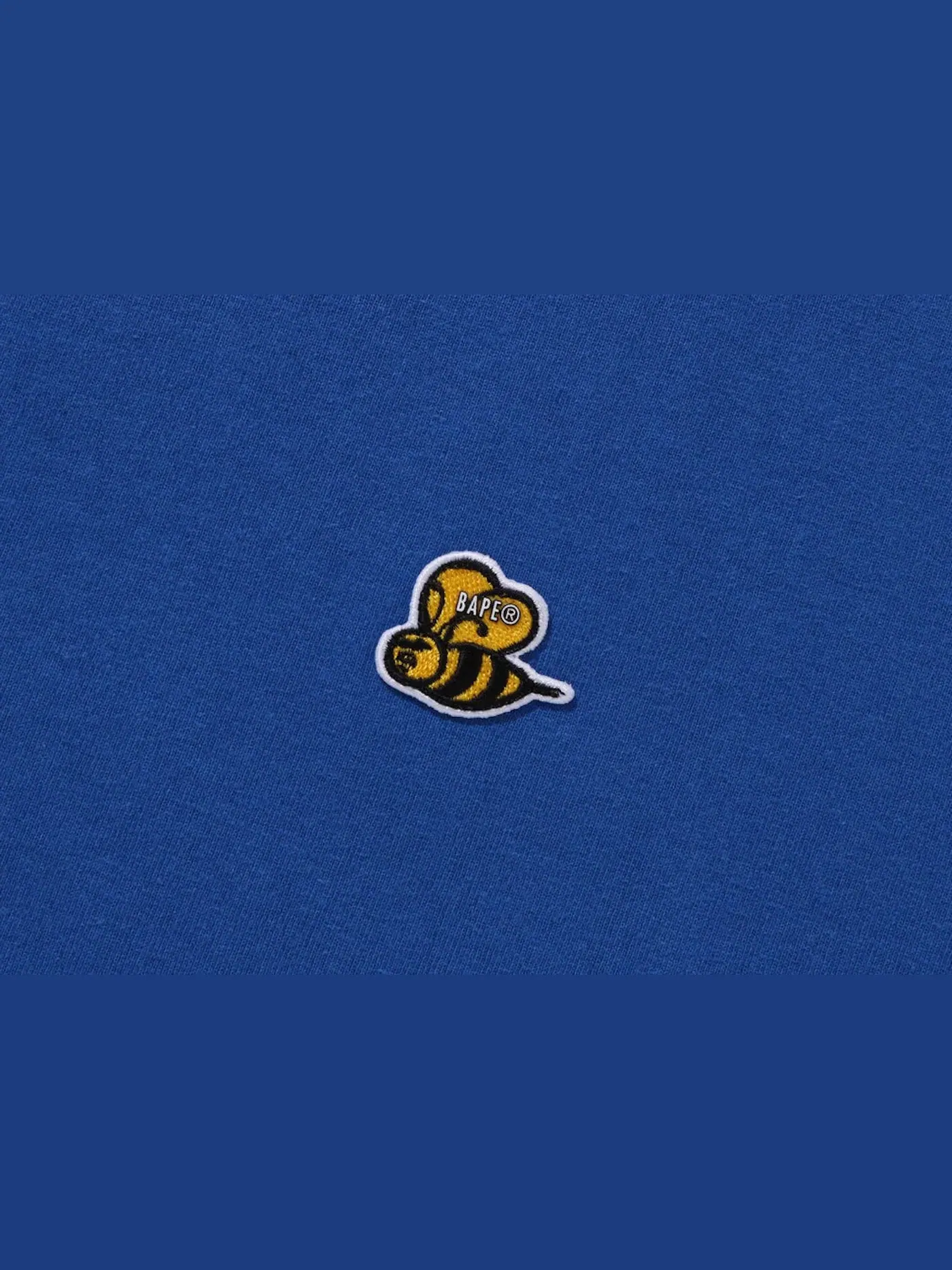 Мужская футболка с длинным рукавом BAPE Bee One Point L/S Tee — изображение 2 из 2, синий