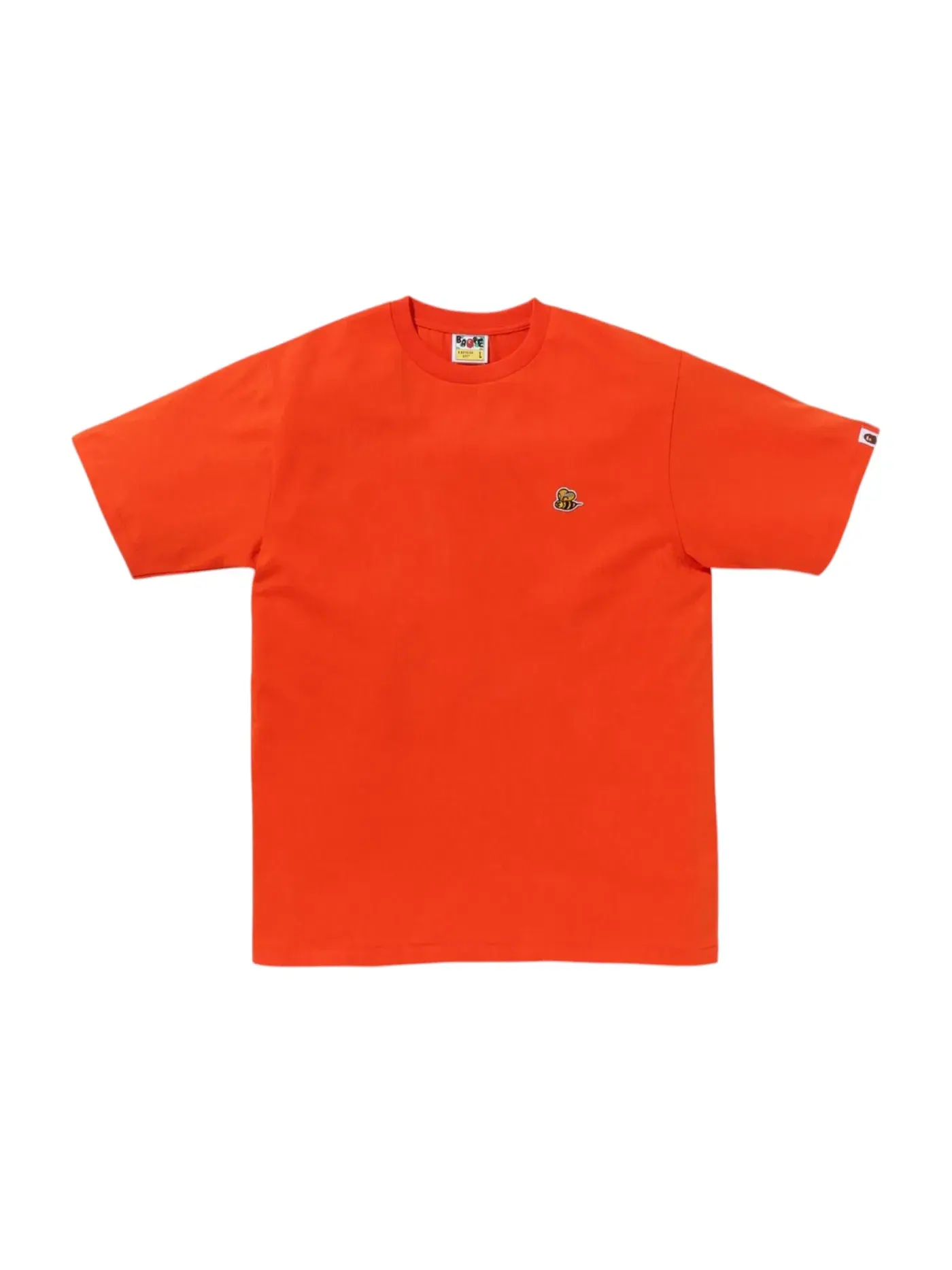 Мужская футболка с принтом BAPE Tee — изображение 1 из 1, оранжевый