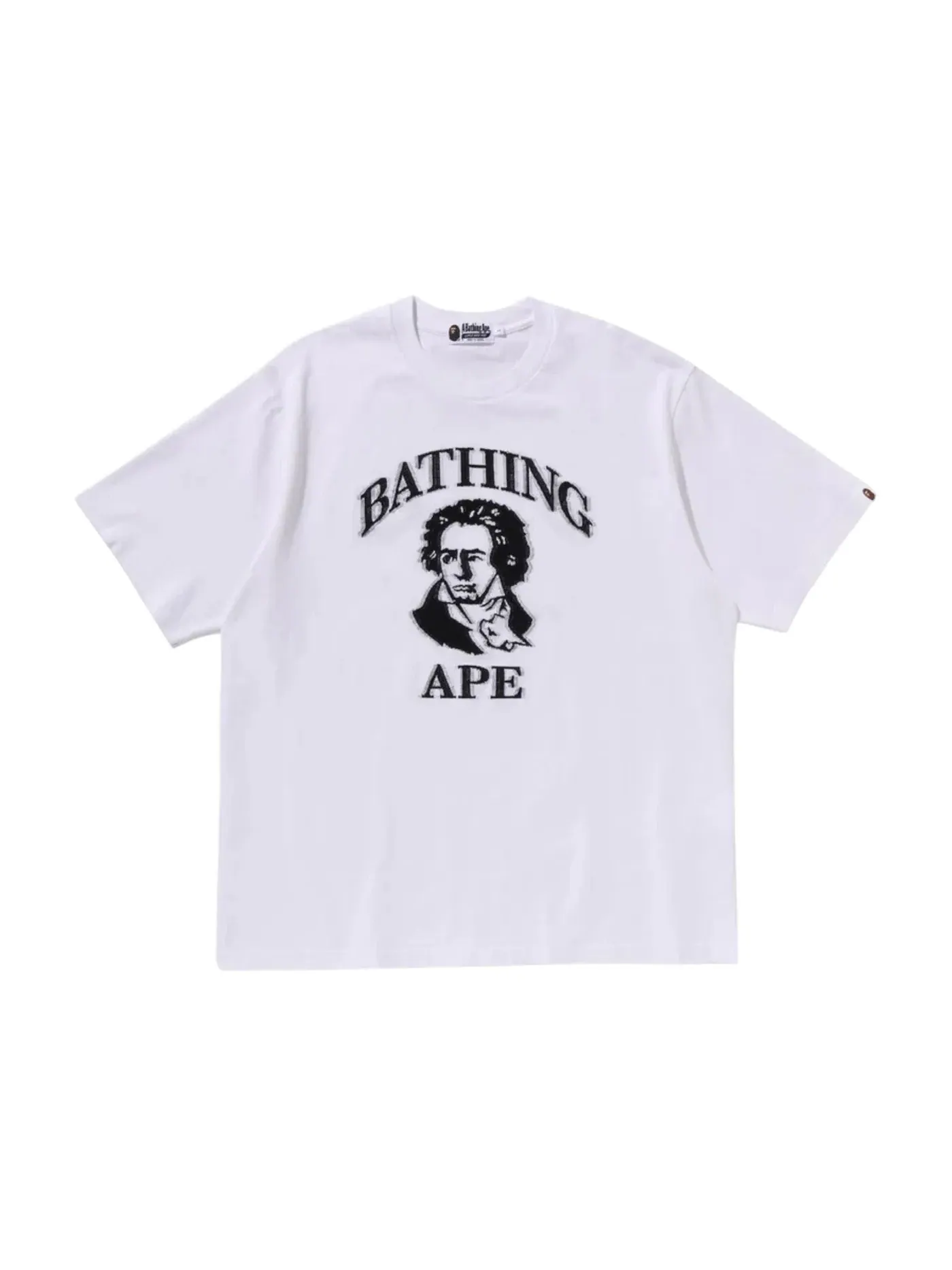 Мужская футболка с принтом Beethoven BAPE — изображение 1 из 1, белый