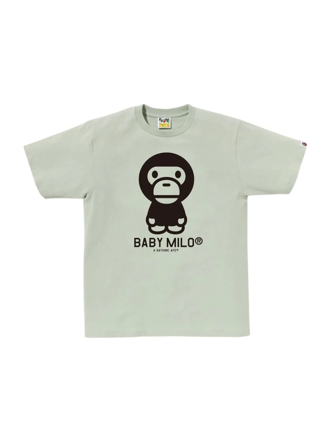 Мужская футболка с принтом BAPE Bicolor Baby Milo Tee — изображение 1 из 1, зеленый