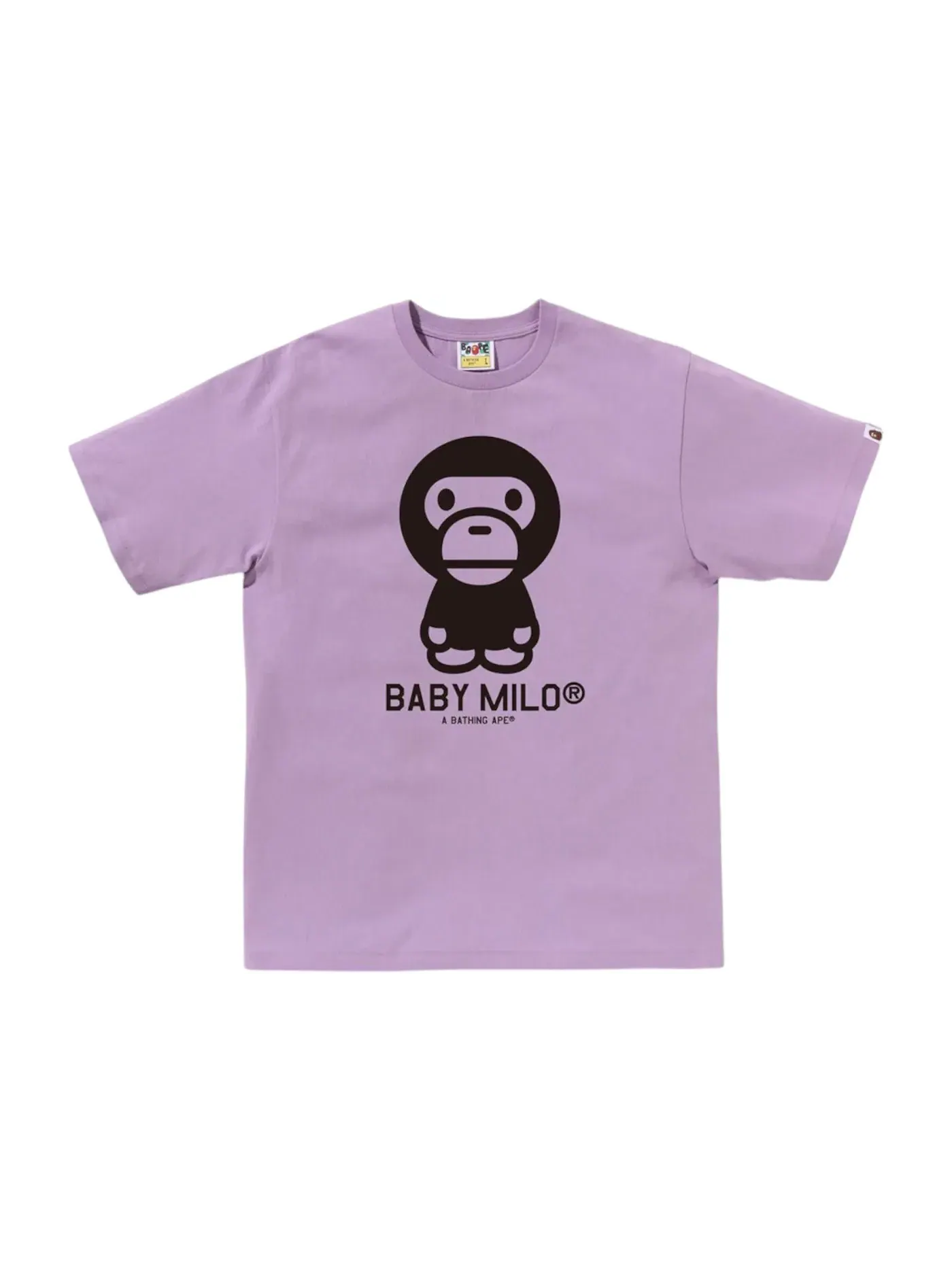 Мужская футболка с принтом BAPE Bicolor Baby Milo Tee — изображение 1 из 1, фиолетовый