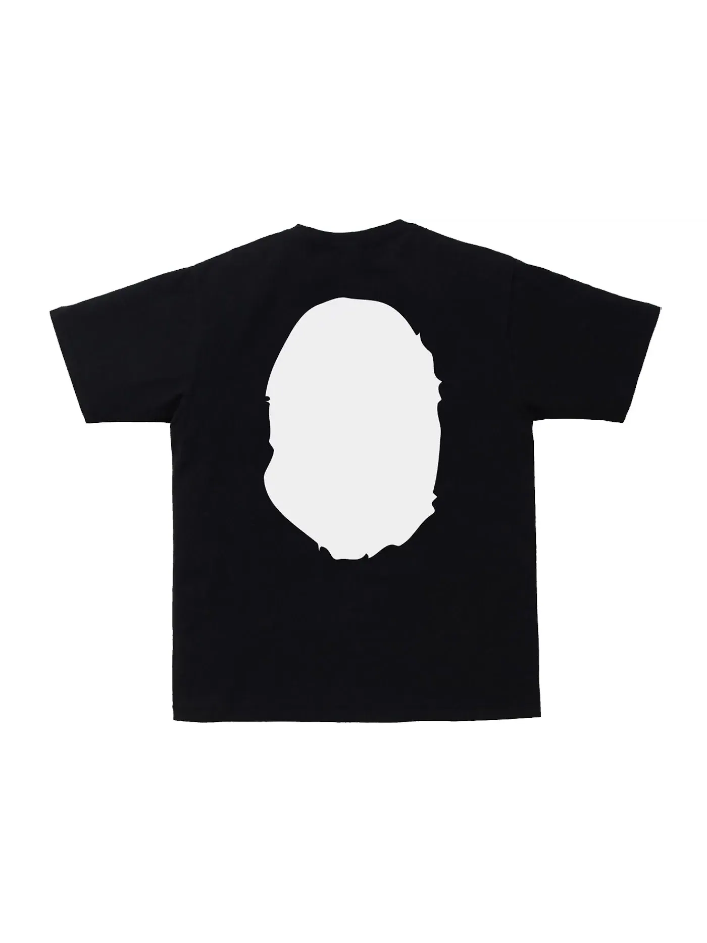 Мужская футболка с принтом BAPE Bicolor Big Ape Head Tee — изображение 2 из 2, черный