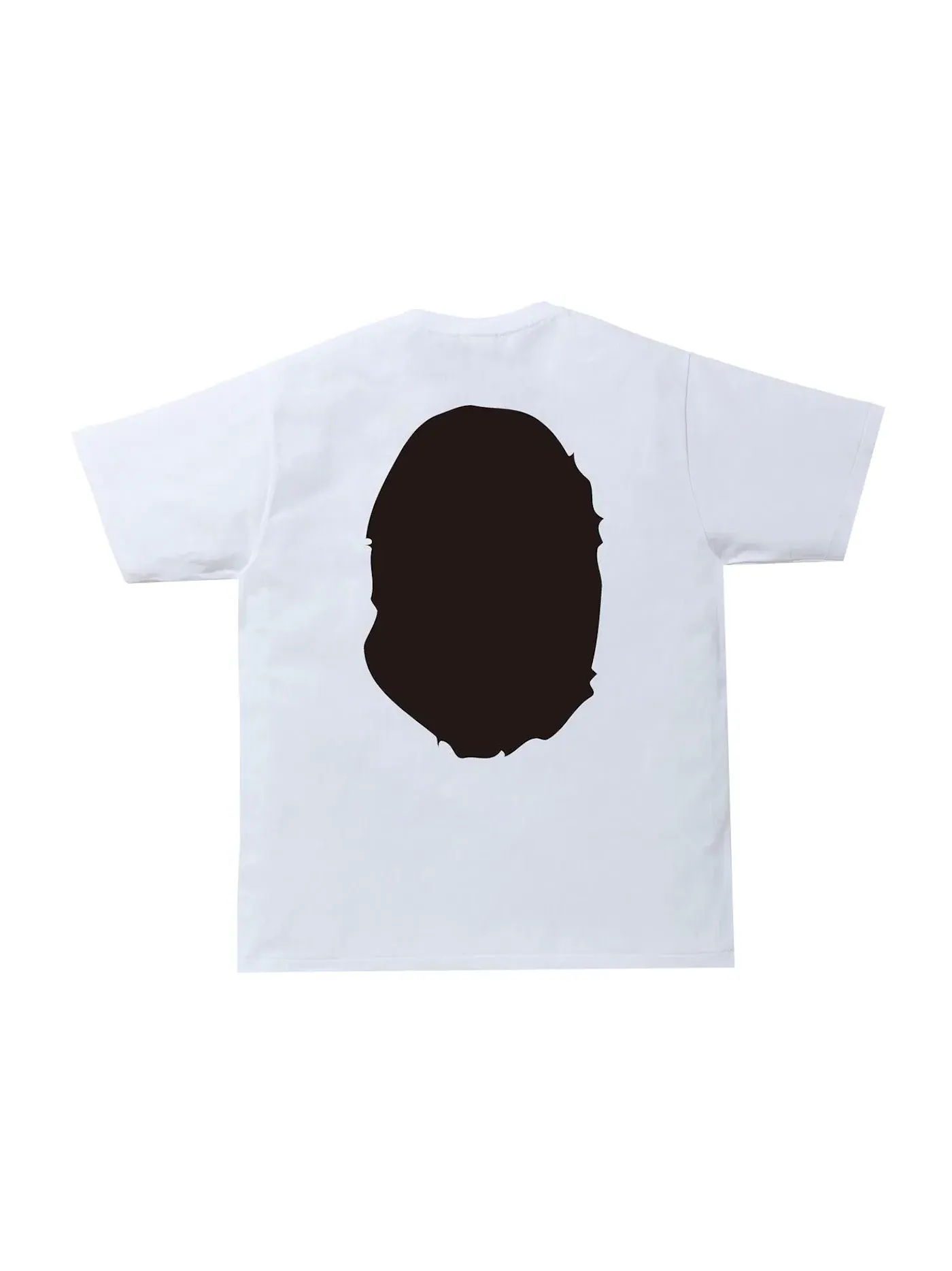 Мужская футболка с принтом BAPE Bicolor Big Ape Head Tee (FW21/SS22/FW22) BAPE — изображение 2 из 2, белый