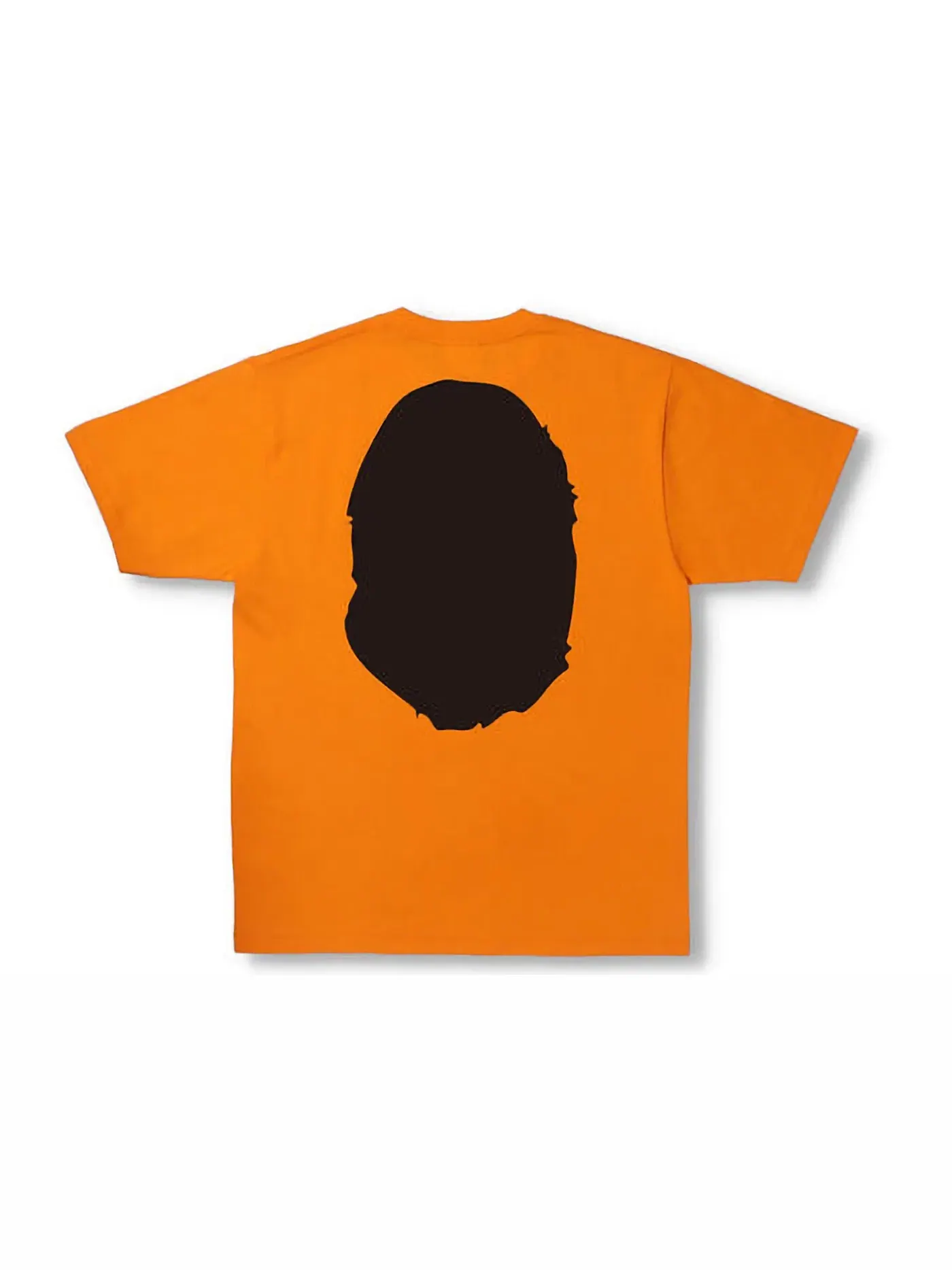 Мужская футболка с принтом BAPE Bicolor Big Ape Head Tee BAPE — изображение 2 из 2, оранжевый