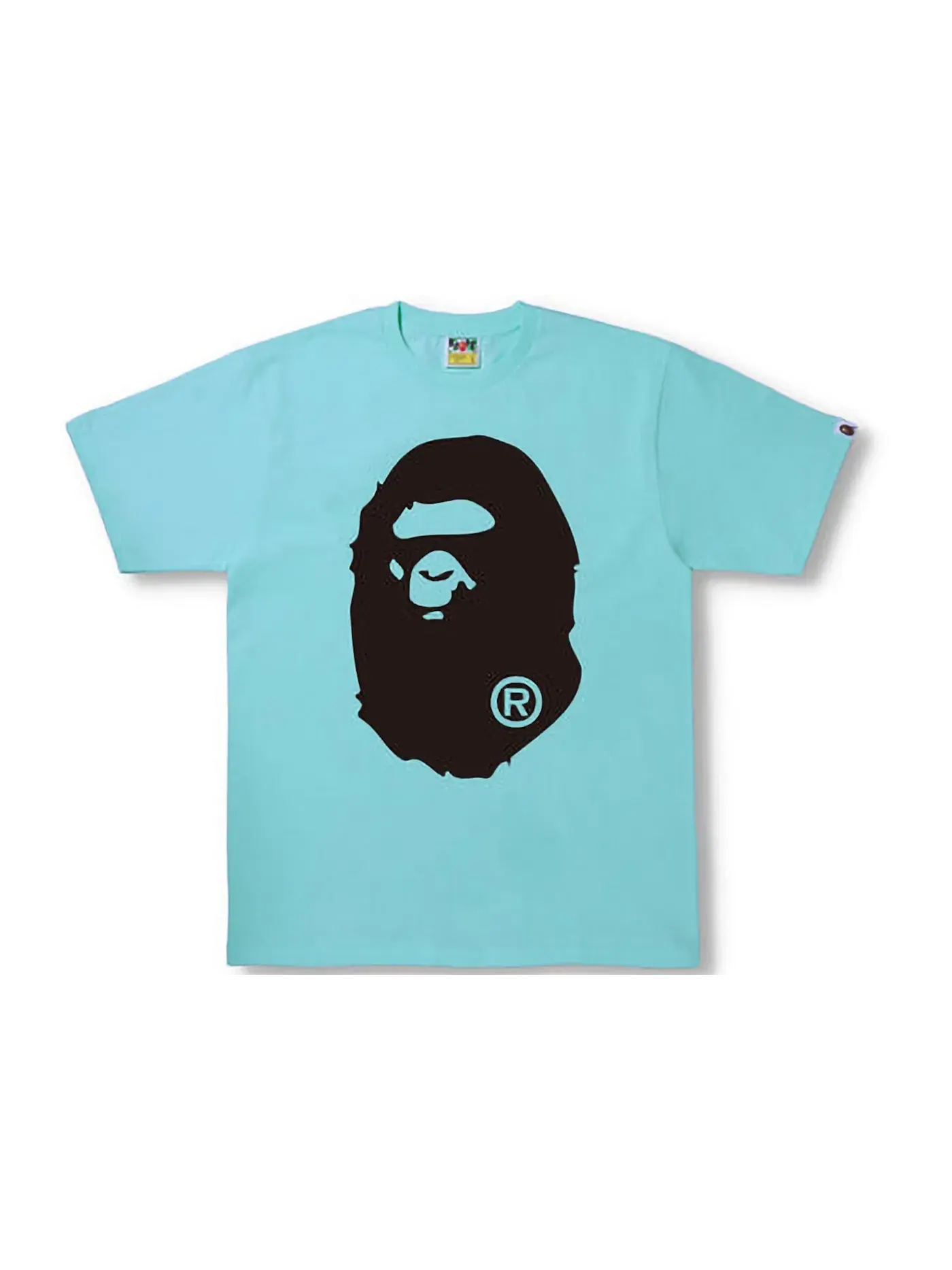 Мужская футболка с принтом BAPE Bicolor Big Ape Head Tee (SS22), Sax — изображение 1 из 2