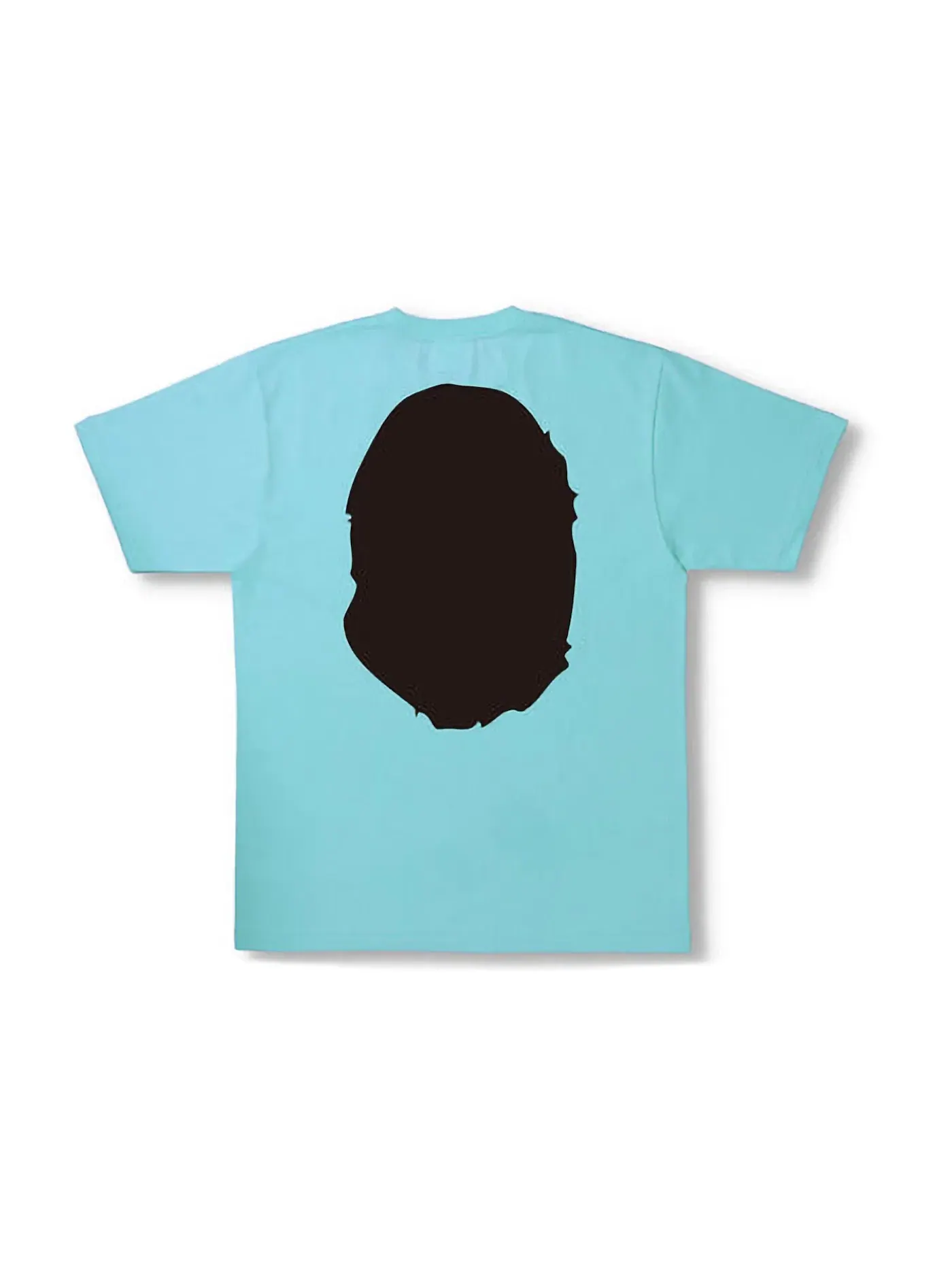 Мужская футболка с принтом BAPE Bicolor Big Ape Head Tee (SS22), Sax — изображение 2 из 2