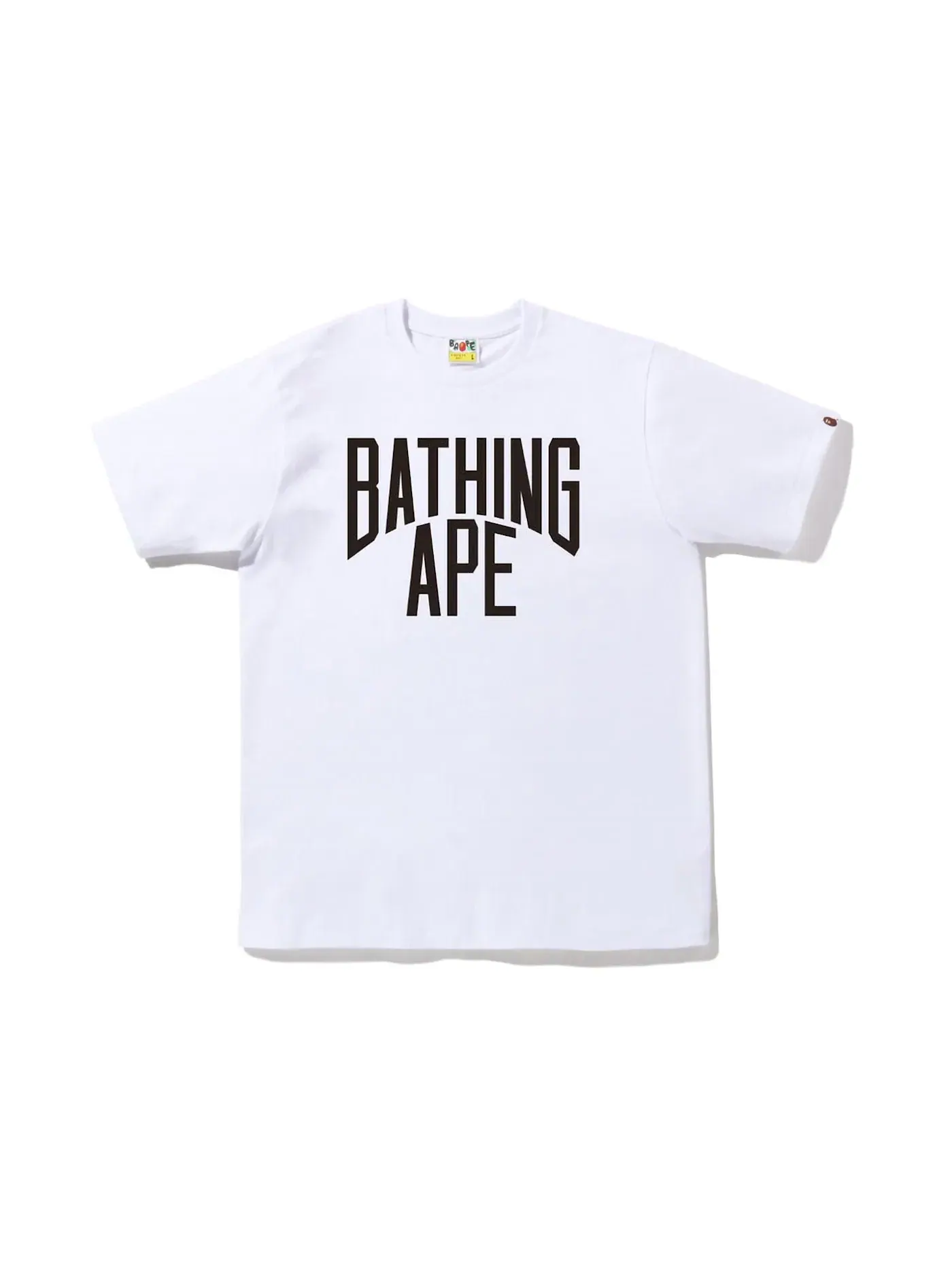 Мужская футболка с принтом BAPE Bicolor NYC Logo Tee — изображение 1 из 1, белый