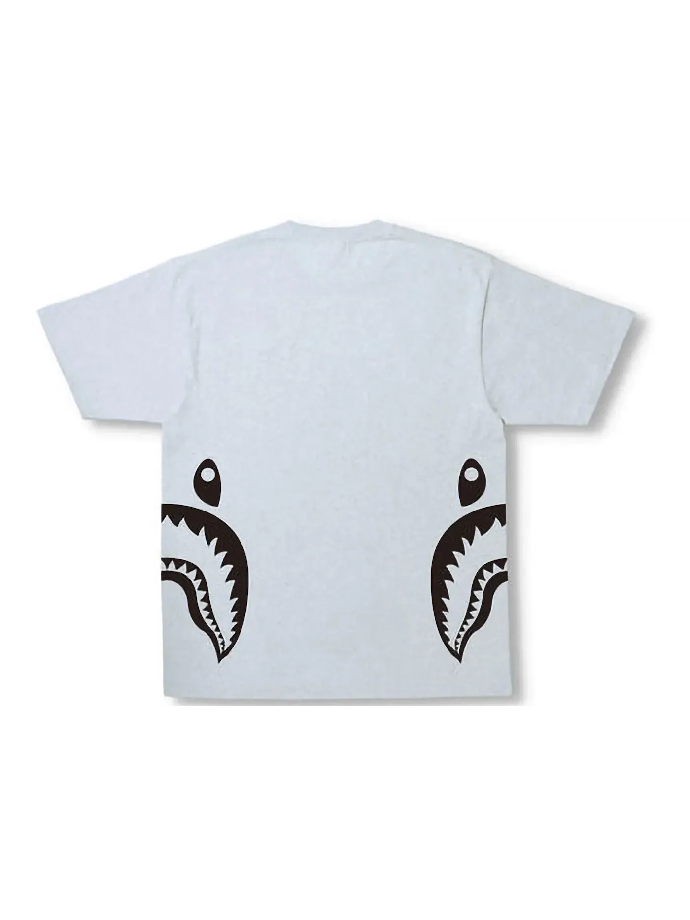 Мужская футболка с принтом BAPE Bicolor Side Shark Tee (SS22) BAPE — изображение 2 из 2, серый
