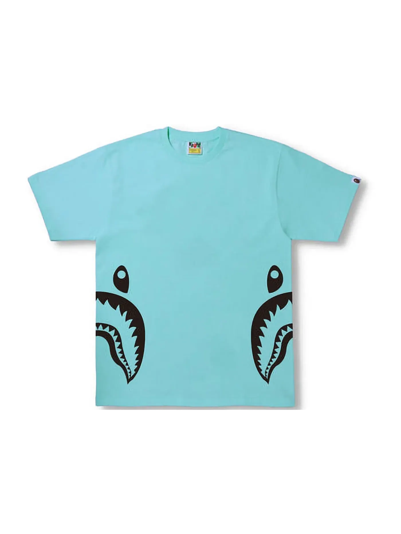 Мужская футболка с принтом BAPE Bicolor Side Shark Tee (SS22) BAPE, Sax — изображение 1 из 2
