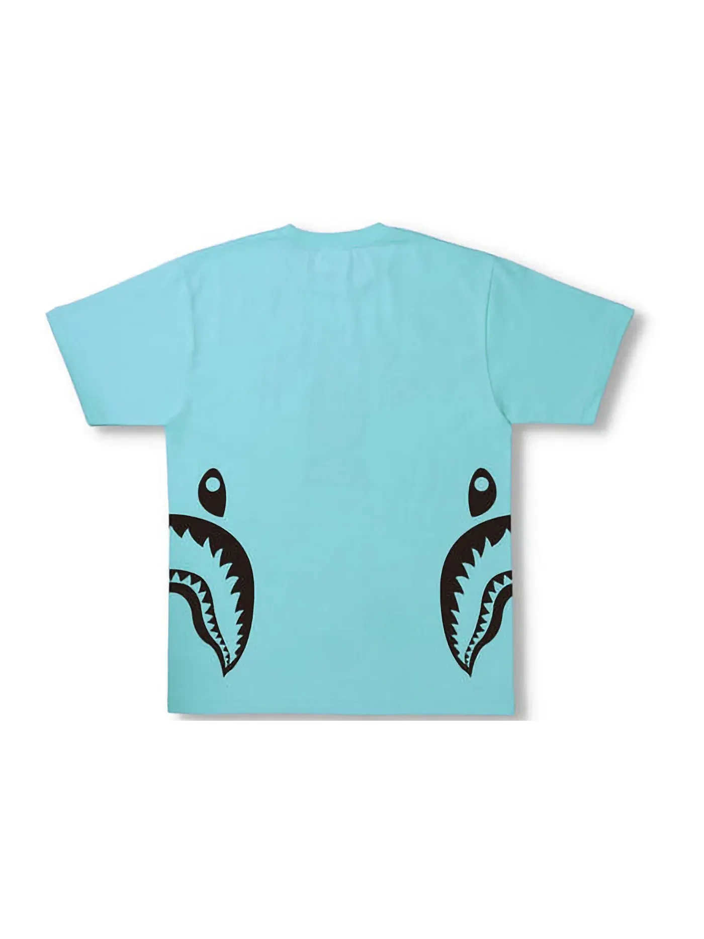 Мужская футболка с принтом BAPE Bicolor Side Shark Tee (SS22) BAPE, Sax — изображение 2 из 2