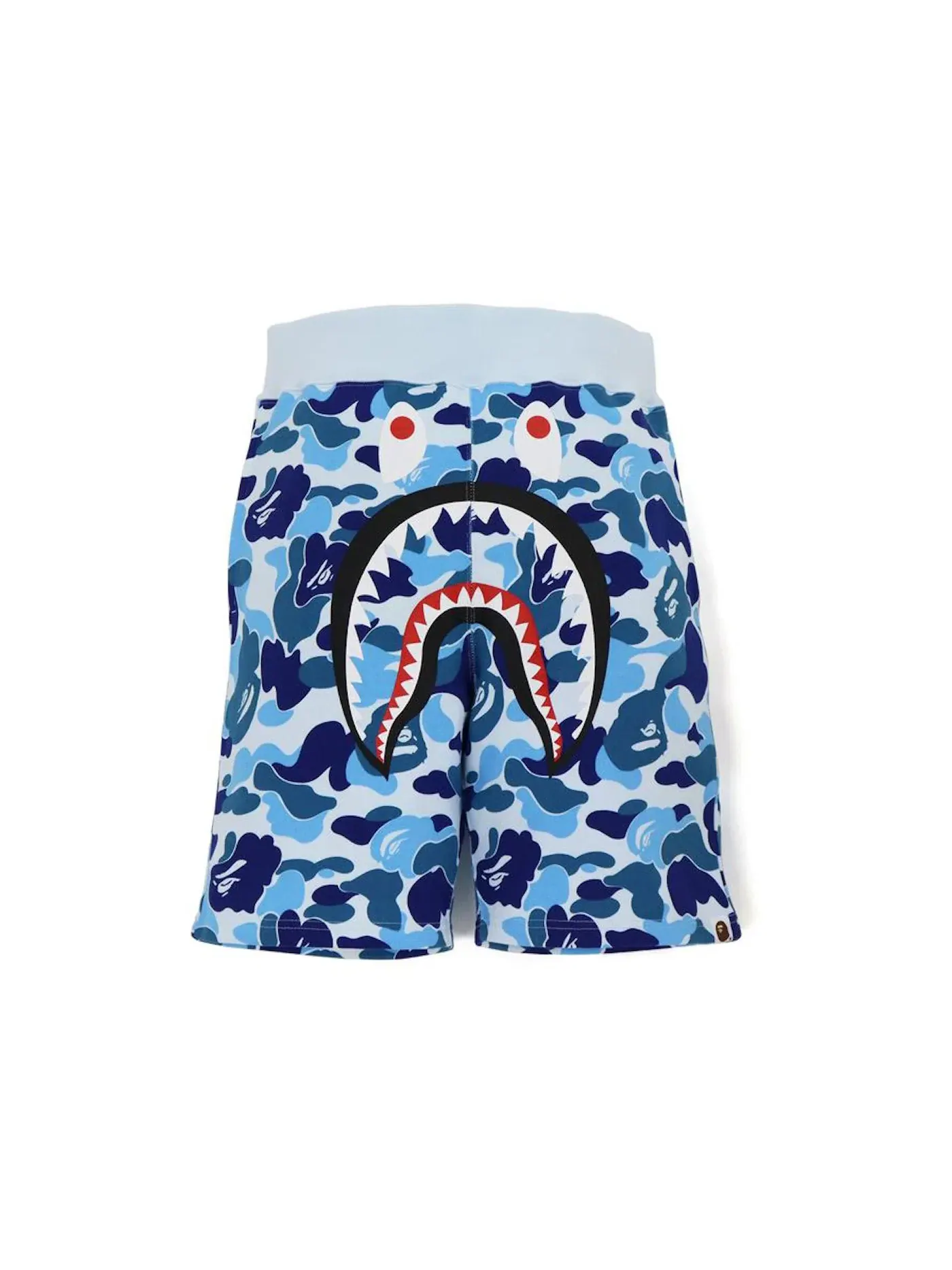 Мужские шорты с принтом BAPE Big ABC Camo Shark Sweat Shorts — изображение 1 из 2, синий
