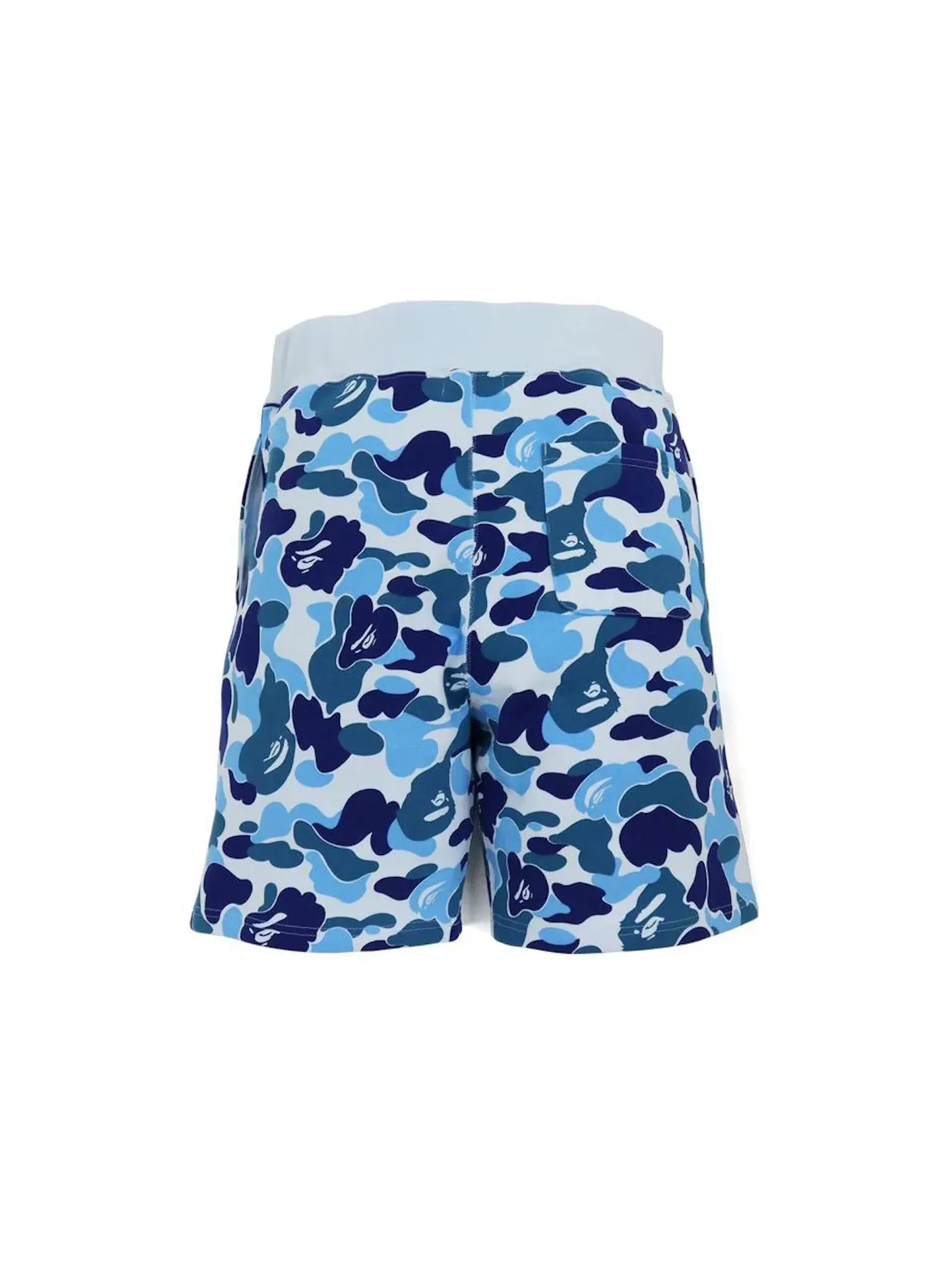 Мужские шорты с принтом BAPE Big ABC Camo Shark Sweat Shorts — изображение 2 из 2, синий
