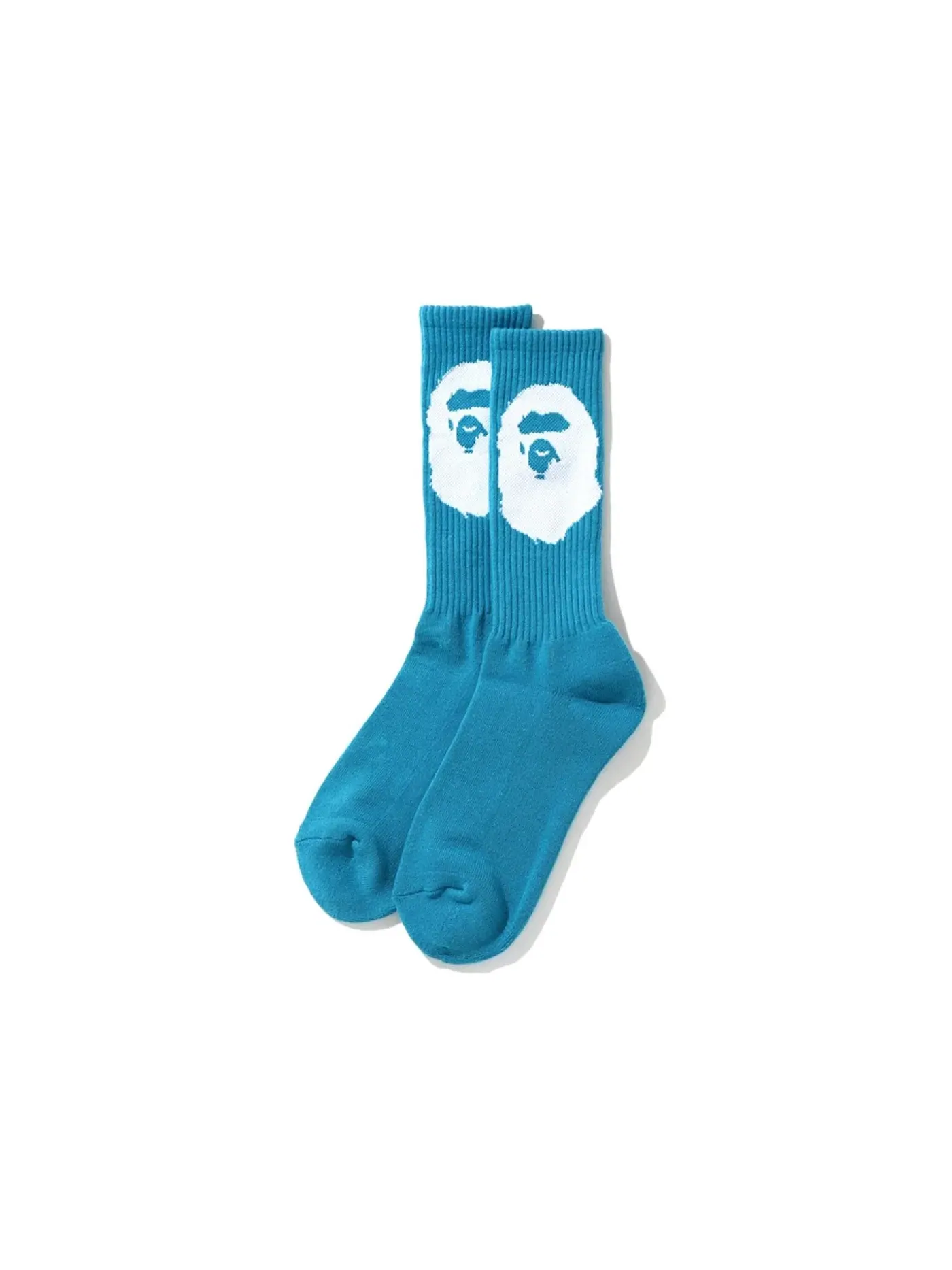 Мужские носки с принтом BAPE Socks — изображение 1 из 1, синий