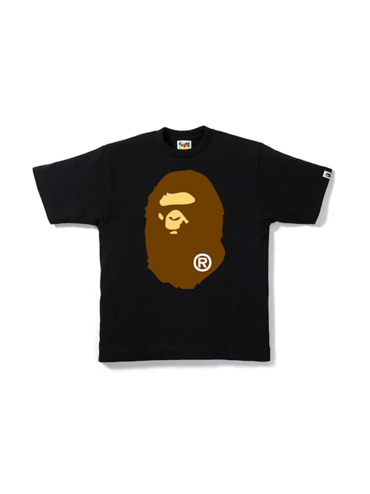 Мужская футболка с принтом Big Ape Head Tee BAPE — изображение 1 из 2, черный