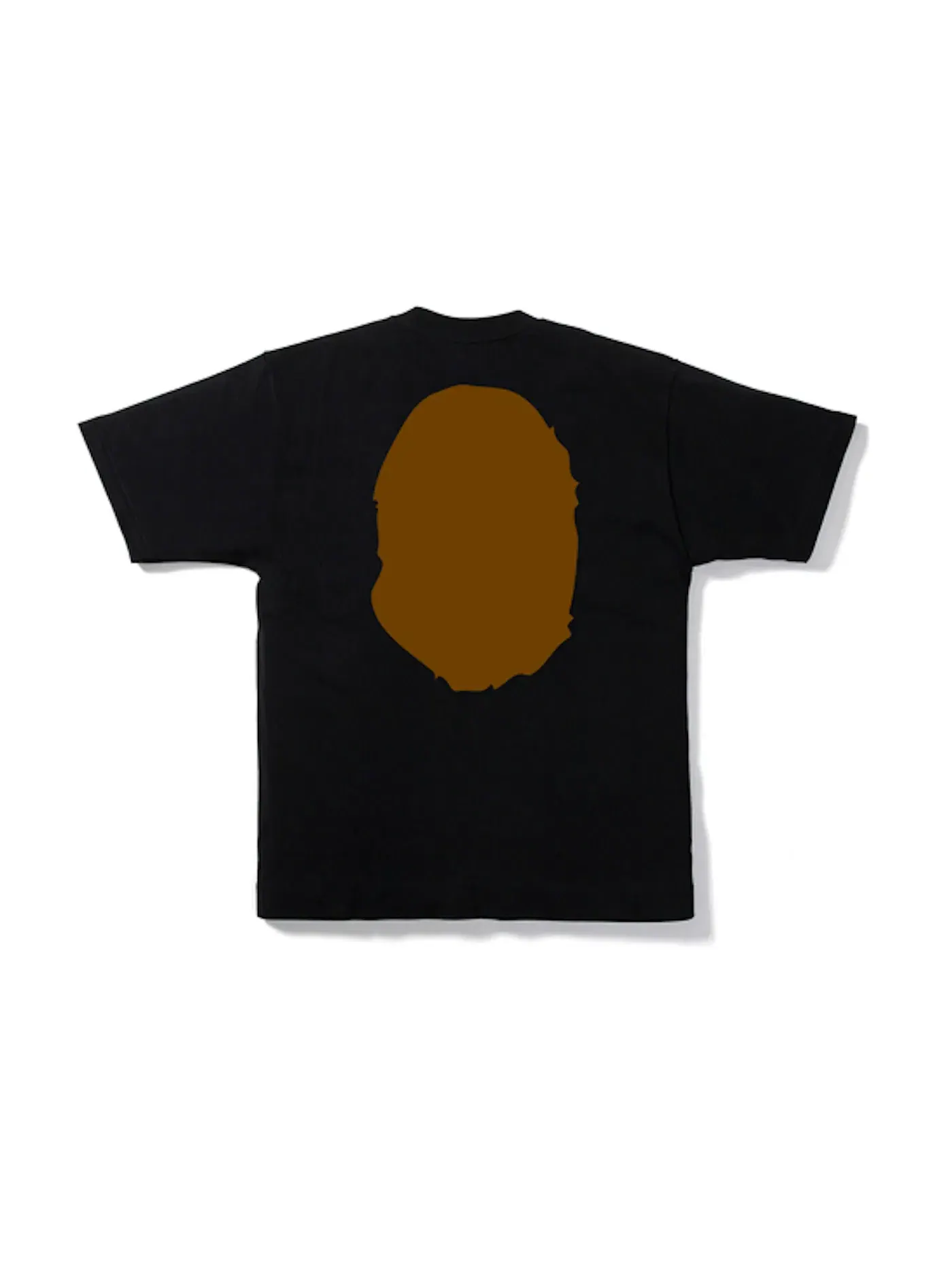 Мужская футболка с принтом Big Ape Head Tee BAPE — изображение 2 из 2, черный