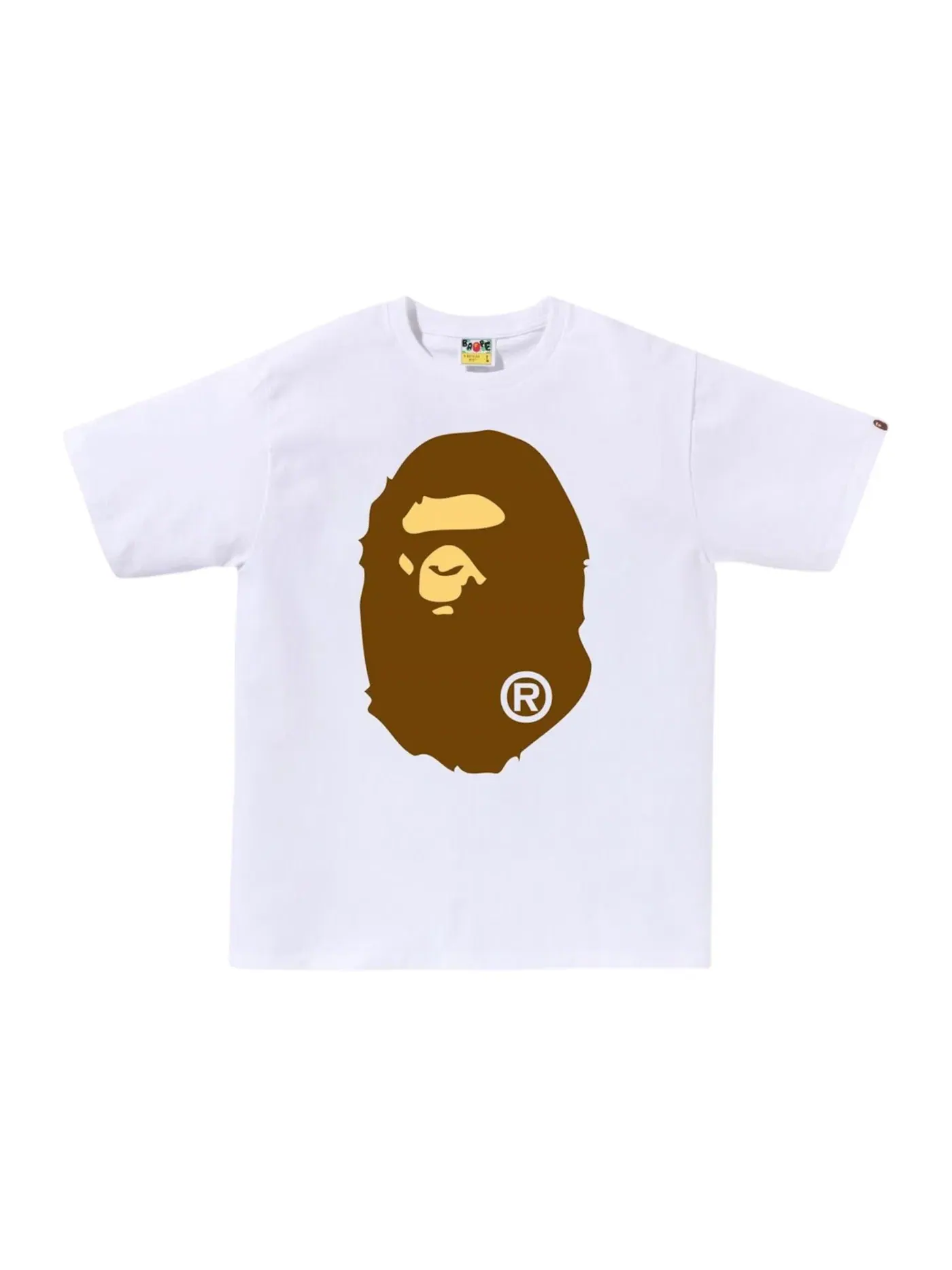 Мужская футболка с принтом BAPE Big Ape Head Tee (FW25) BAPE — изображение 1 из 1, белый