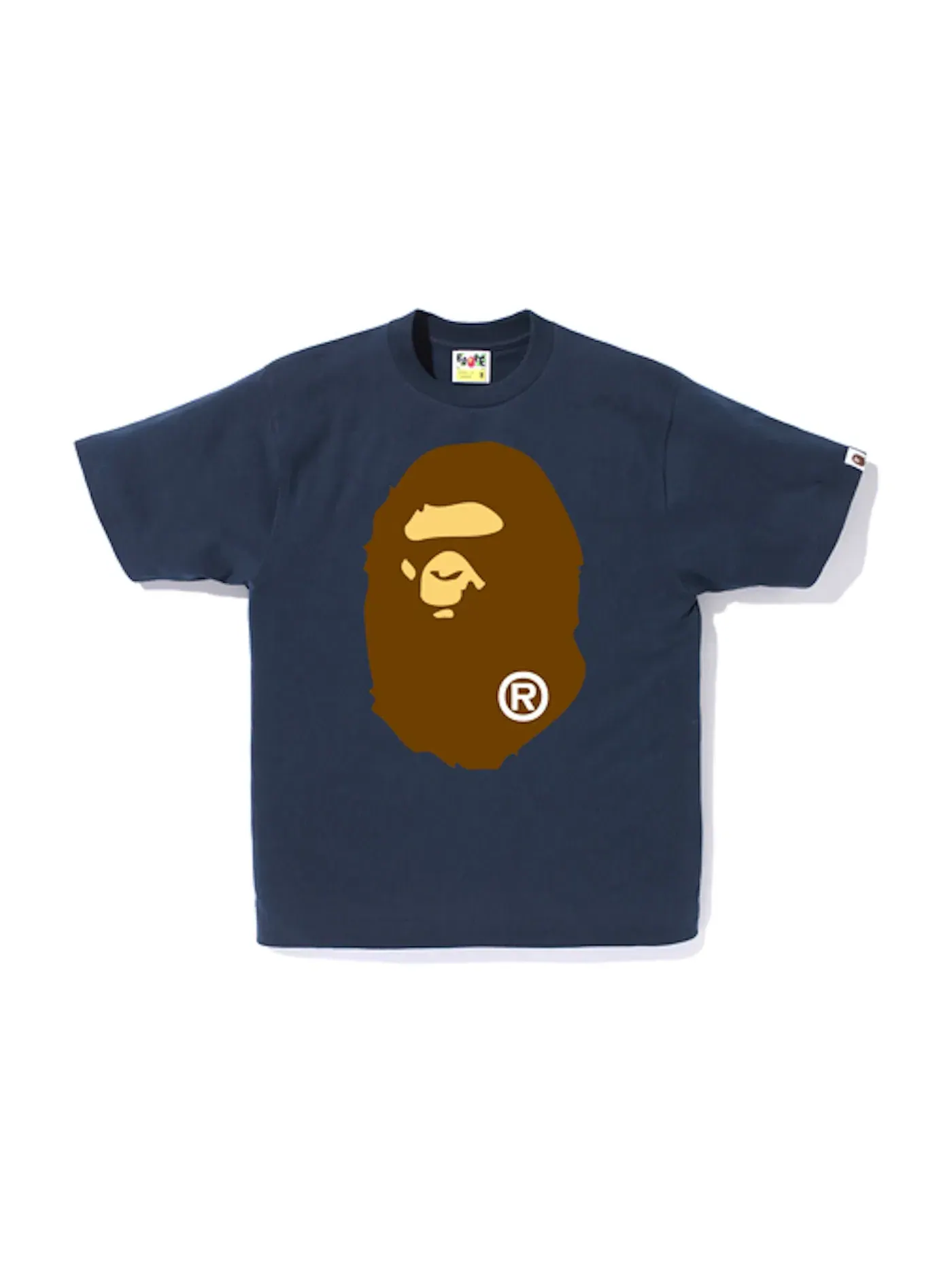 Мужская футболка с принтом BAPE Tee BAPE — изображение 1 из 2, темно-синий