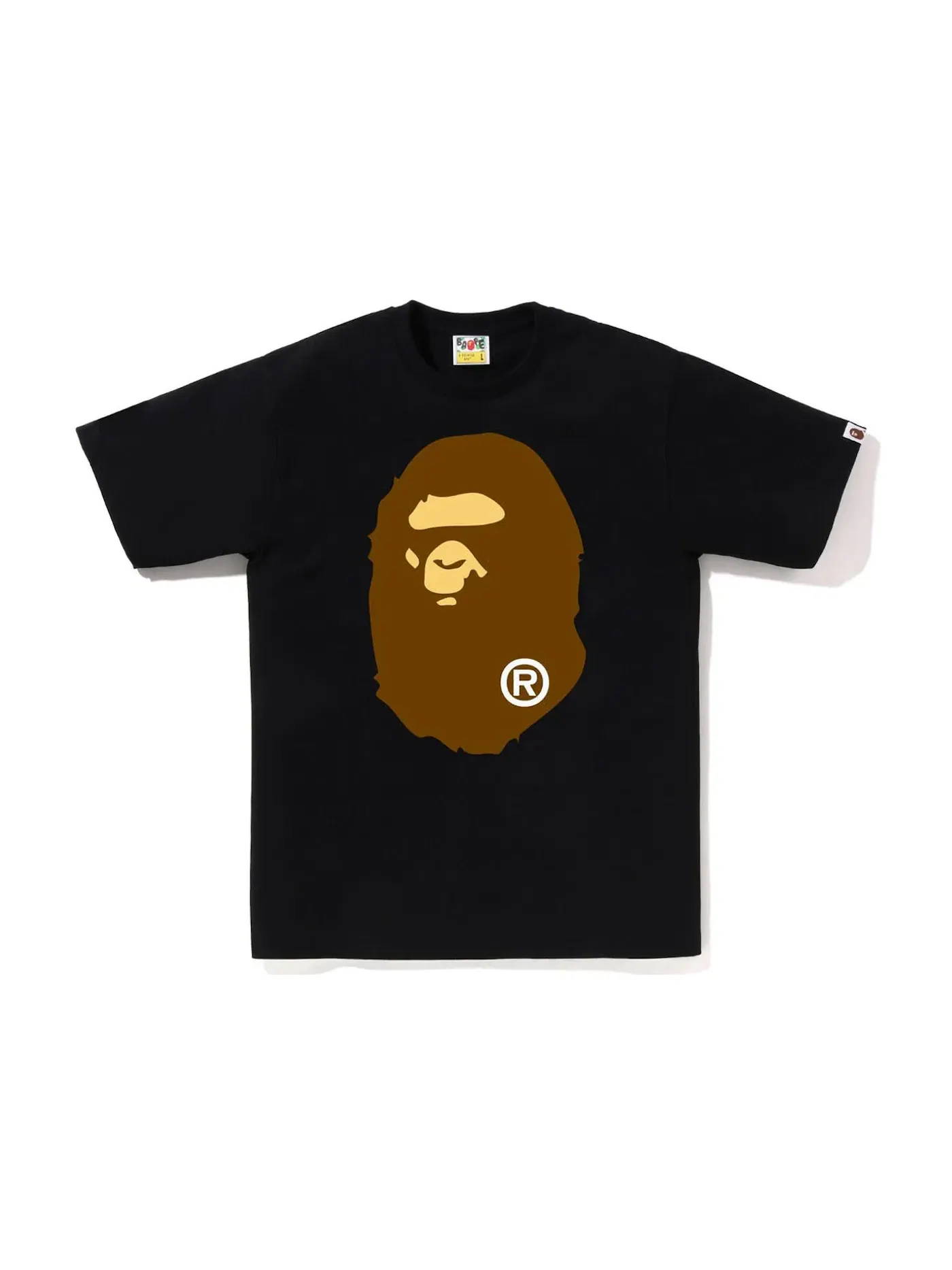 Мужская футболка с принтом Big Ape Head Tee BAPE — изображение 1 из 2, черный