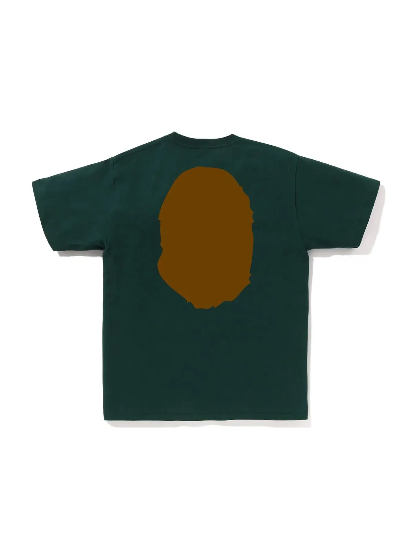 Мужская футболка с принтом BAPE Big Ape Head Tee (SS23) BAPE — изображение 2 из 2, зеленый