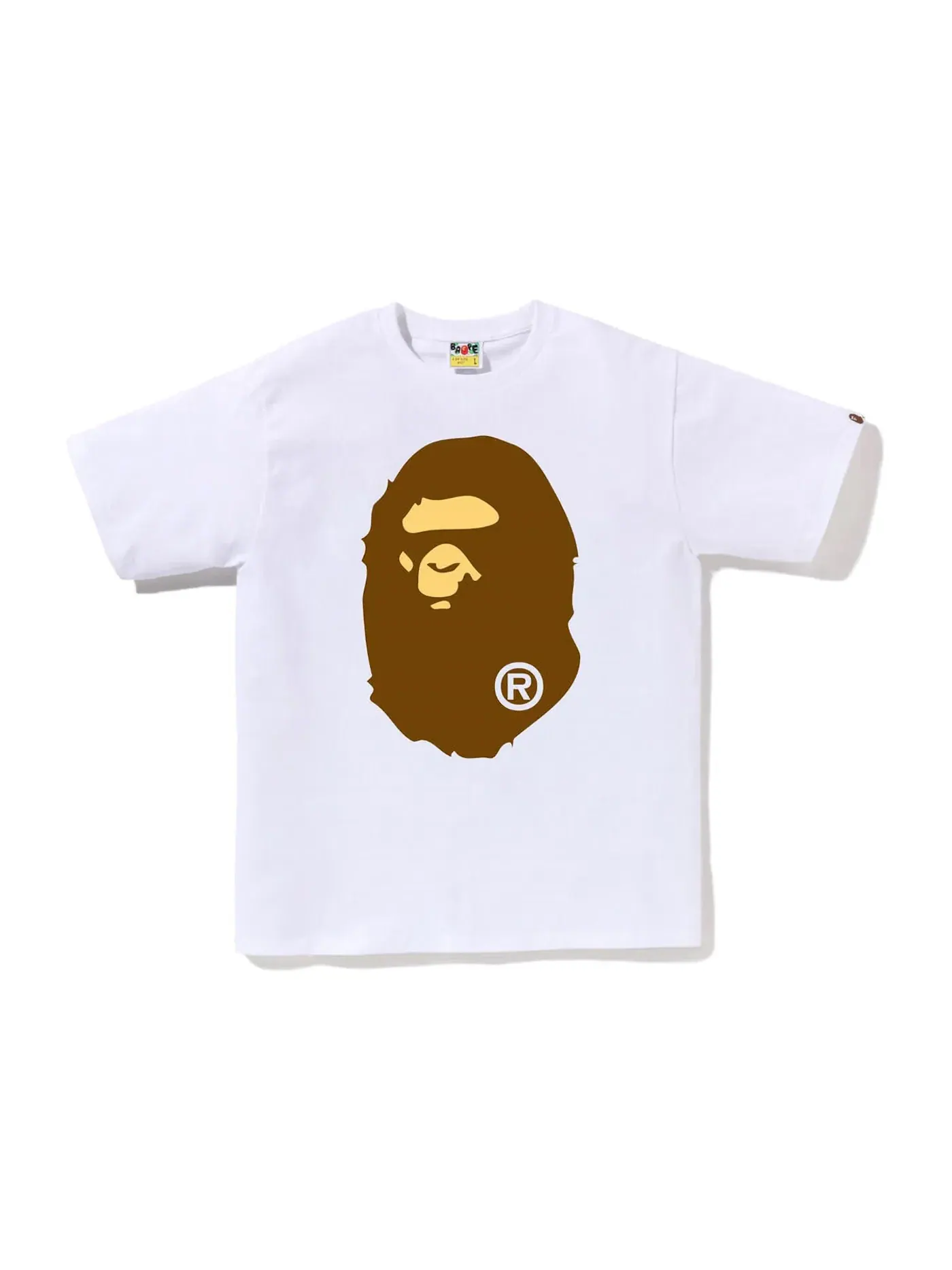 Мужская футболка с принтом BAPE Big Ape Head Tee (SS23) BAPE — изображение 1 из 2, белый