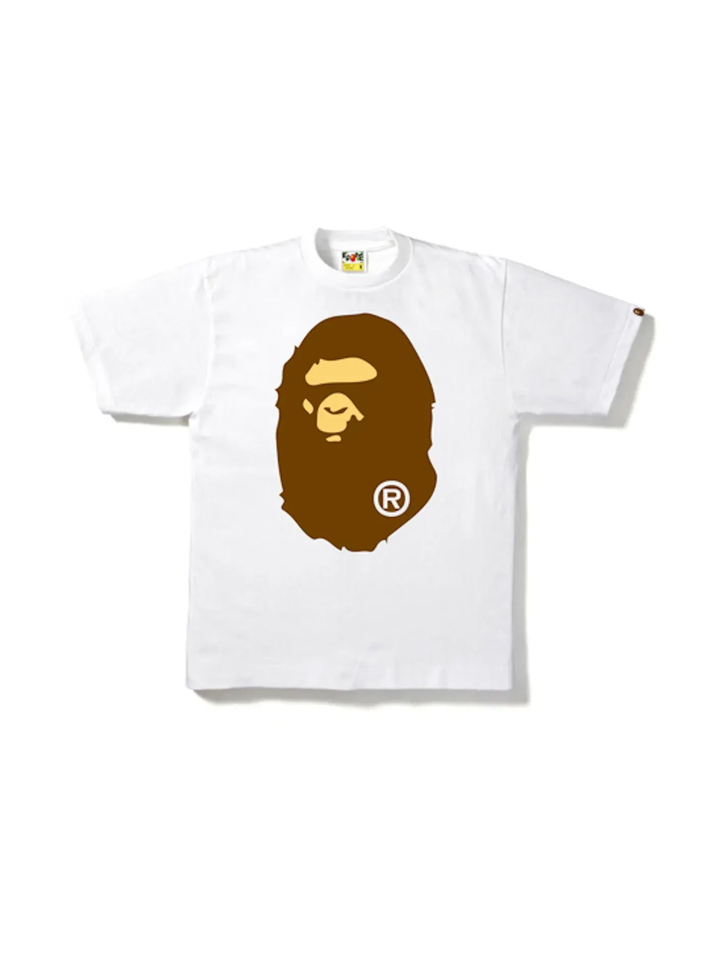 Мужская футболка с принтом BAPE Big Ape Head Tee — изображение 1 из 2, белый