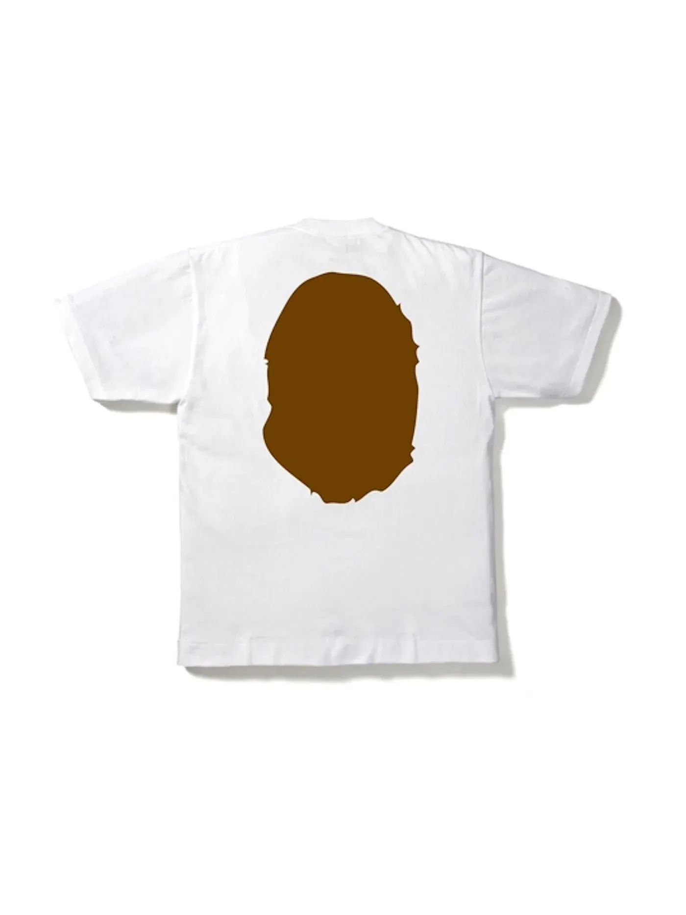 Мужская футболка с принтом BAPE Big Ape Head Tee — изображение 2 из 2, белый