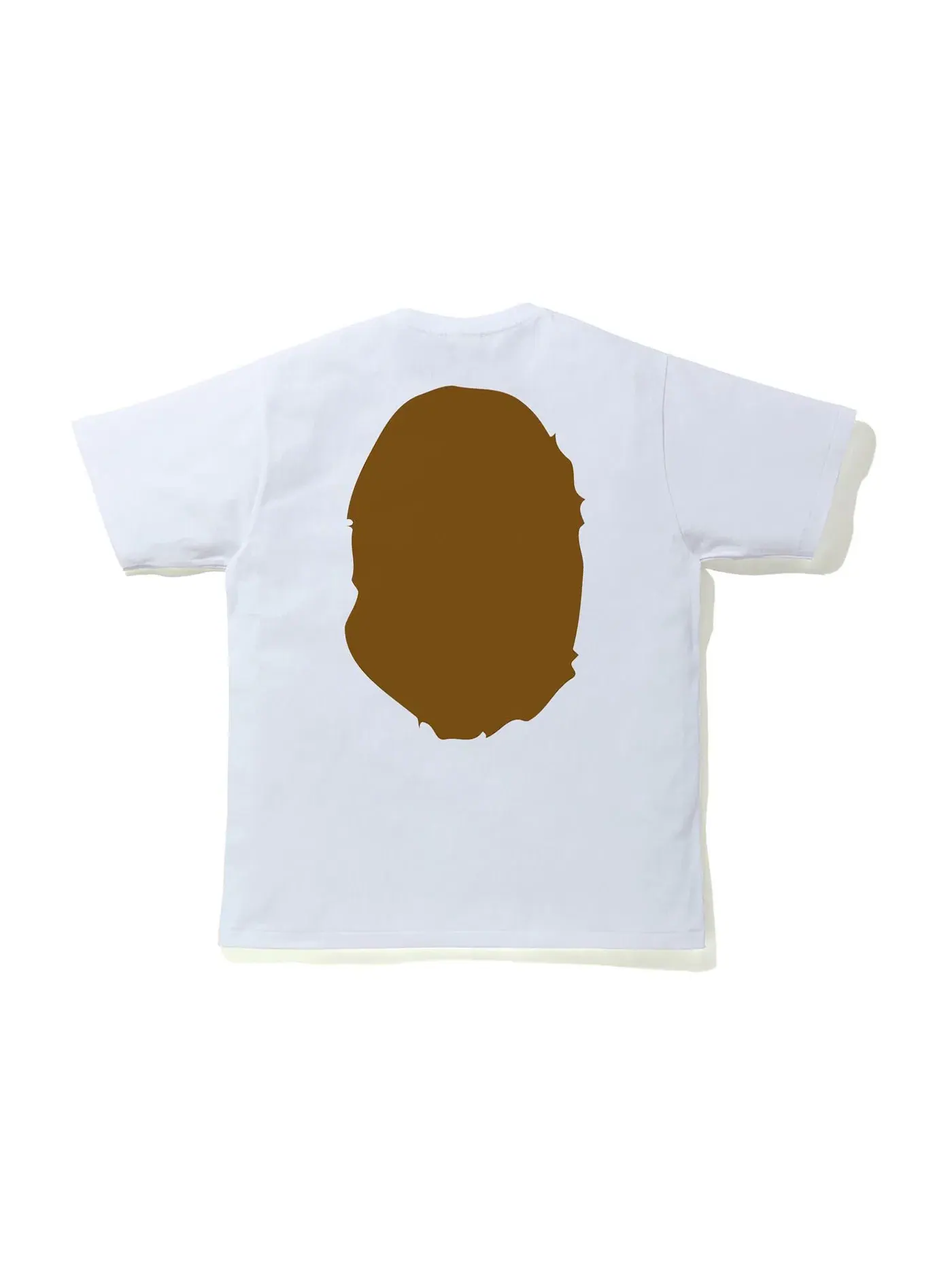 Мужская футболка с принтом BAPE Big Ape Head Tee (FW21) — изображение 2 из 2, белый
