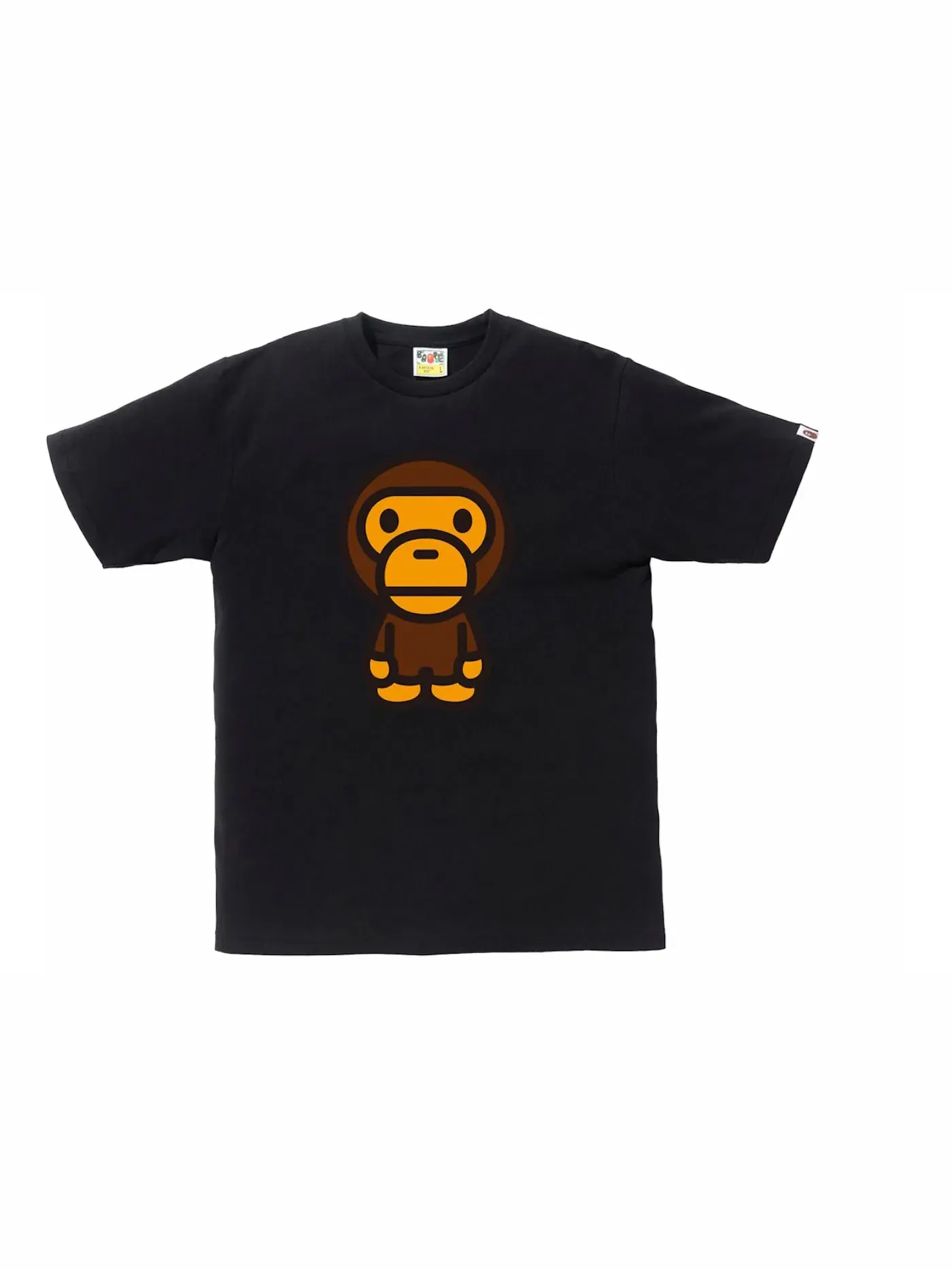 Мужская футболка с принтом BAPE Big Baby Milo Tee — изображение 1 из 1, черный