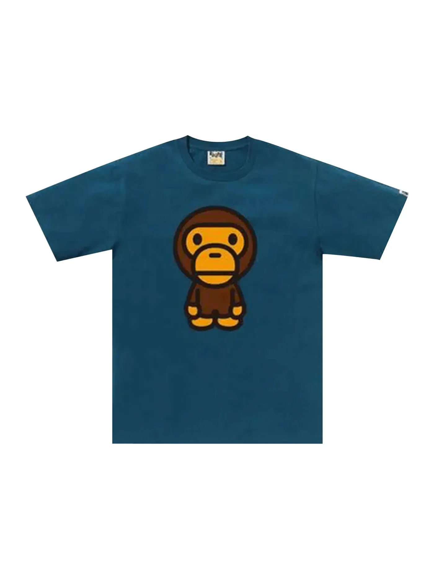 Мужская футболка с принтом BAPE Tee — изображение 1 из 1, синий