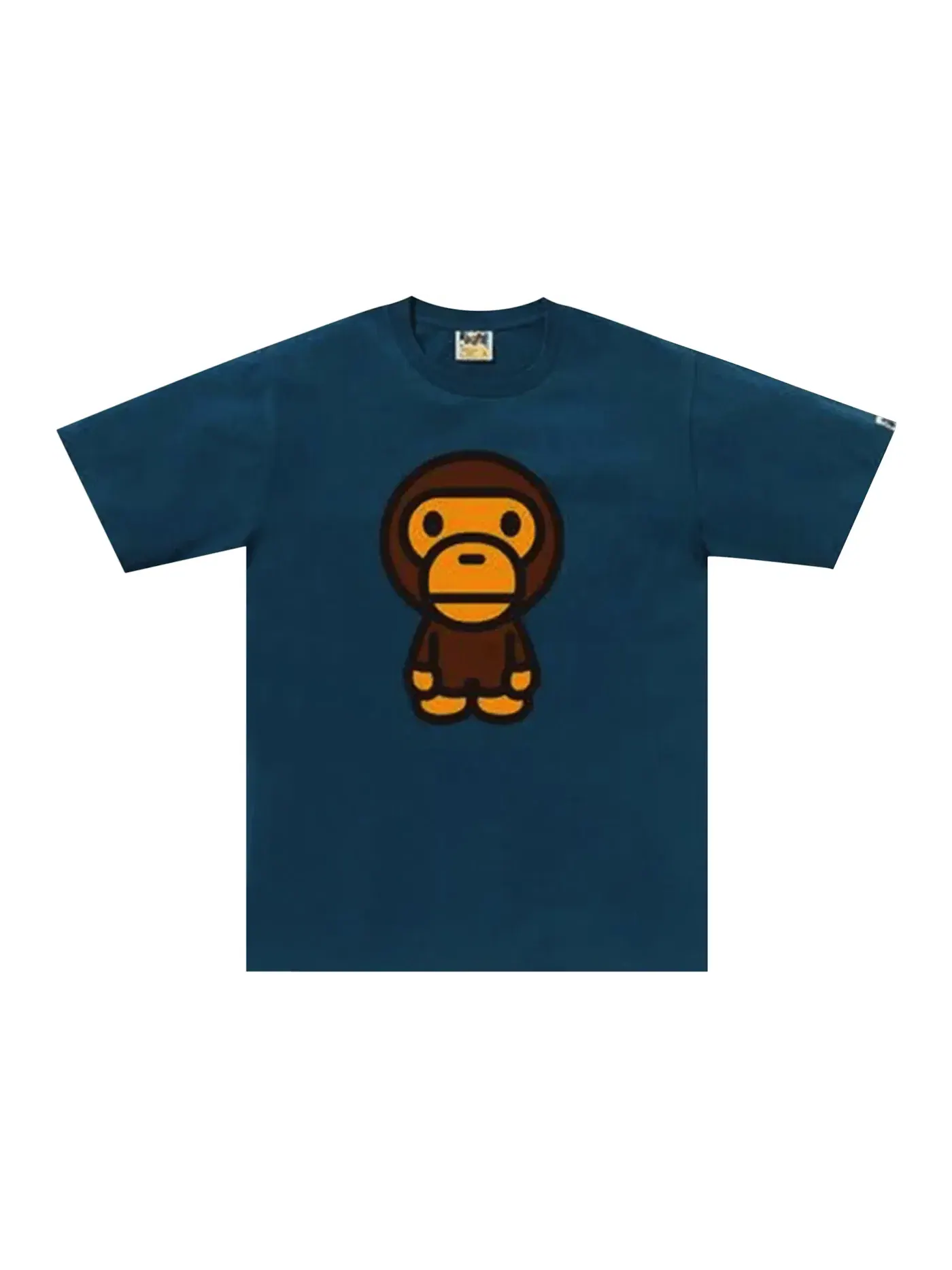 Мужская футболка с принтом BAPE Big Baby Milo Tee (SS25) BAPE — изображение 1 из 1, синий