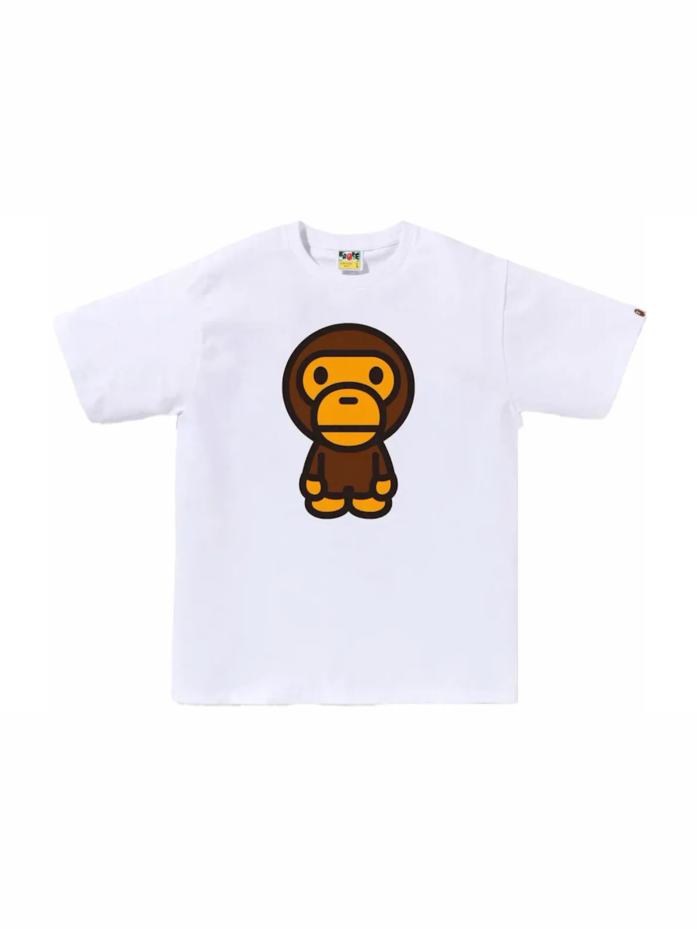 Мужская футболка с принтом BAPE Big Baby Milo Tee — изображение 1 из 1, белый