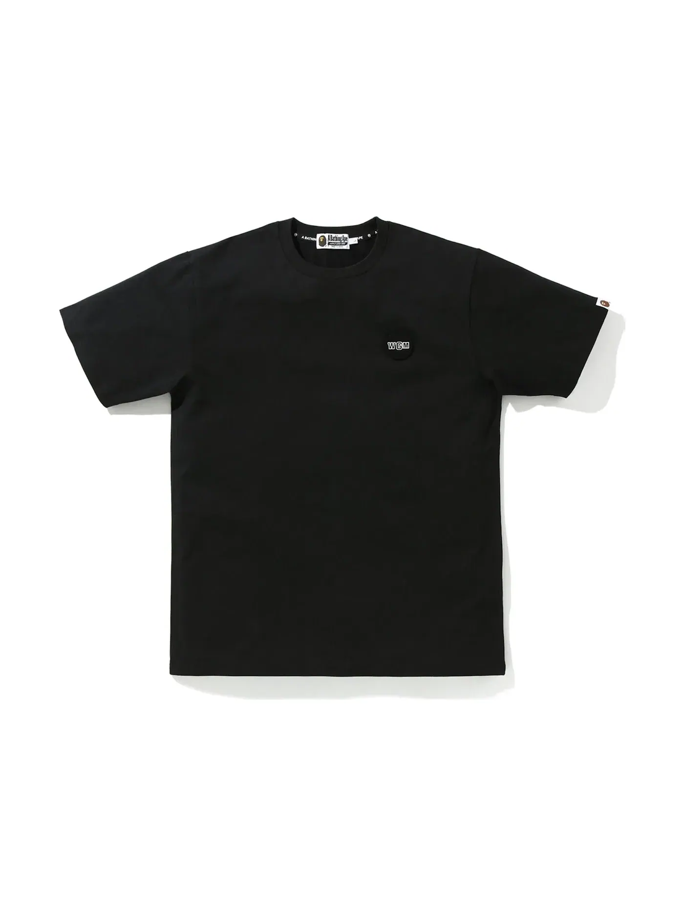 Мужская футболка с принтом BAPE Big WGM Shark Emblem Wide Tee — изображение 1 из 3, черный