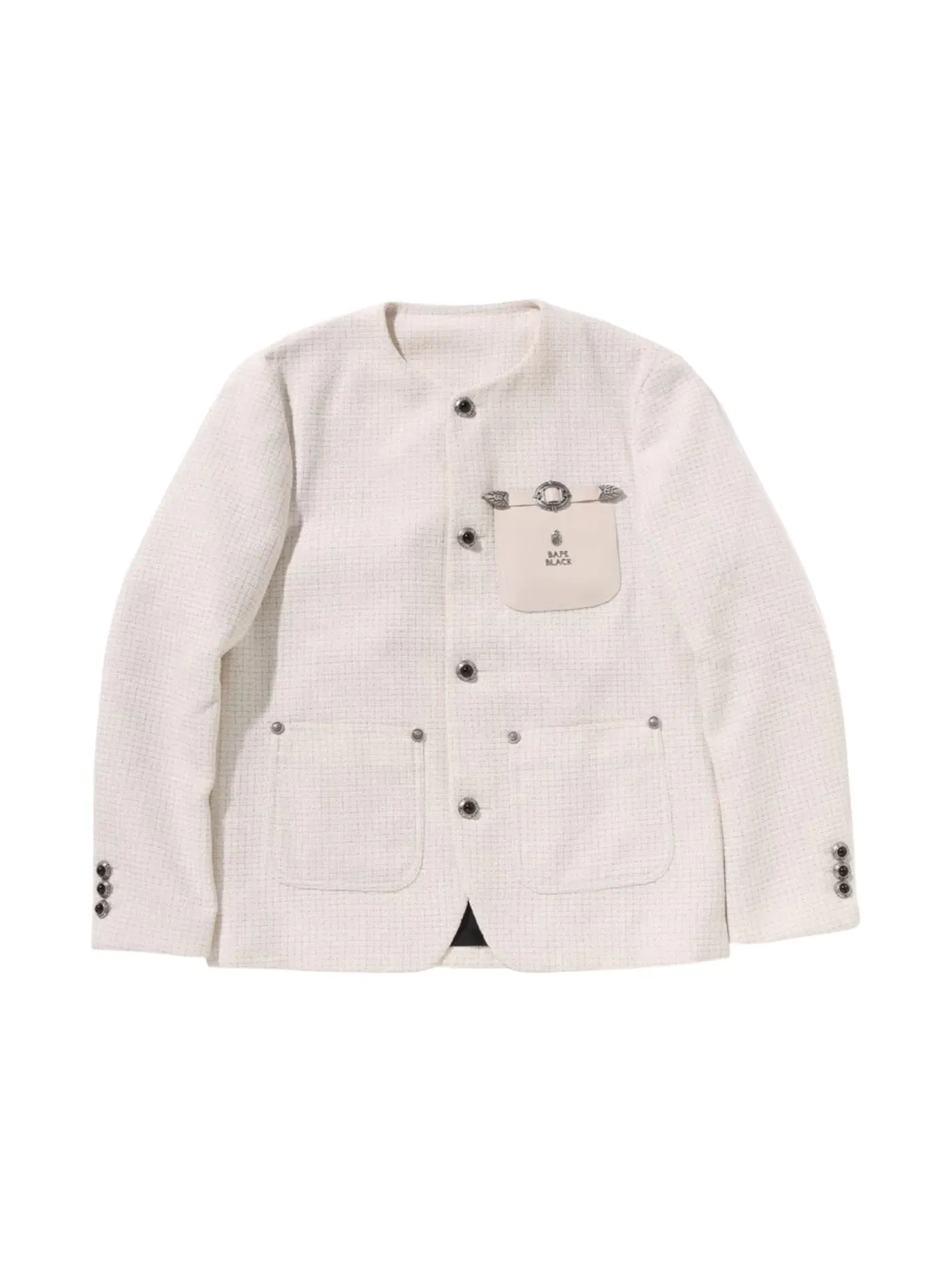 Мужское пальто с принтом BAPE Coat — изображение 1 из 2, белый