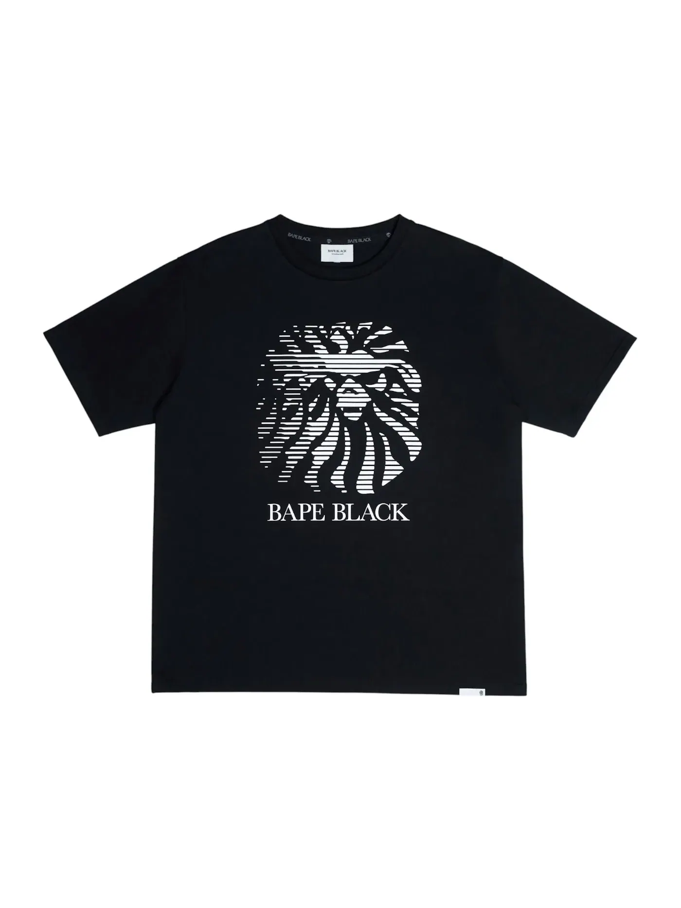 Мужская футболка с принтом BAPE Tee BAPE — изображение 1 из 1, черный