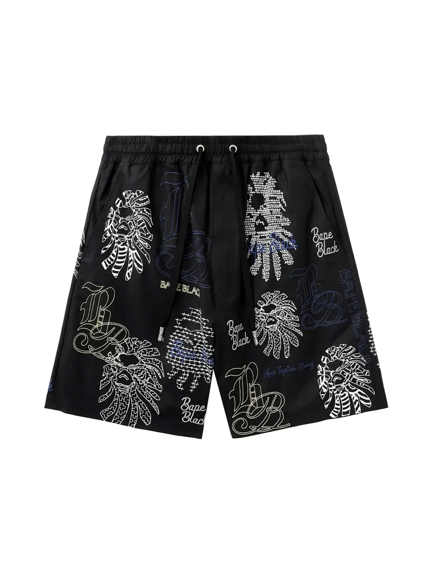 Мужские шорты с графическим принтом BAPE Shorts — изображение 1 из 2, черный