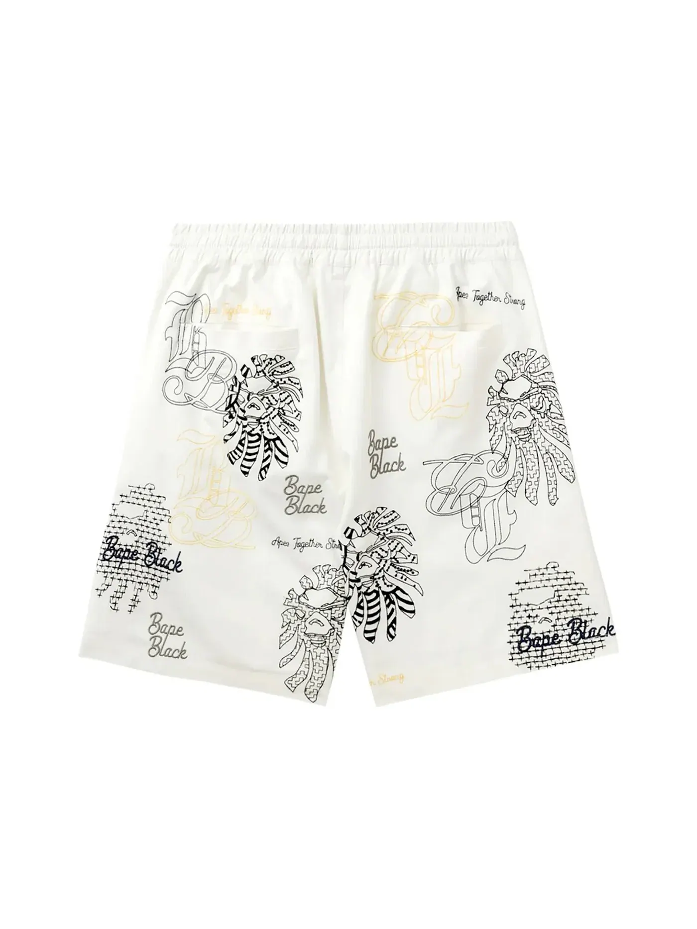 Мужские шорты с принтом BAPE White — изображение 2 из 2