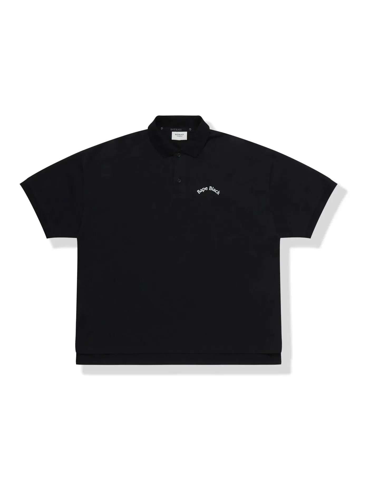 Мужское поло BAPE BLACK Logo Polo Black — изображение 1 из 2, черный